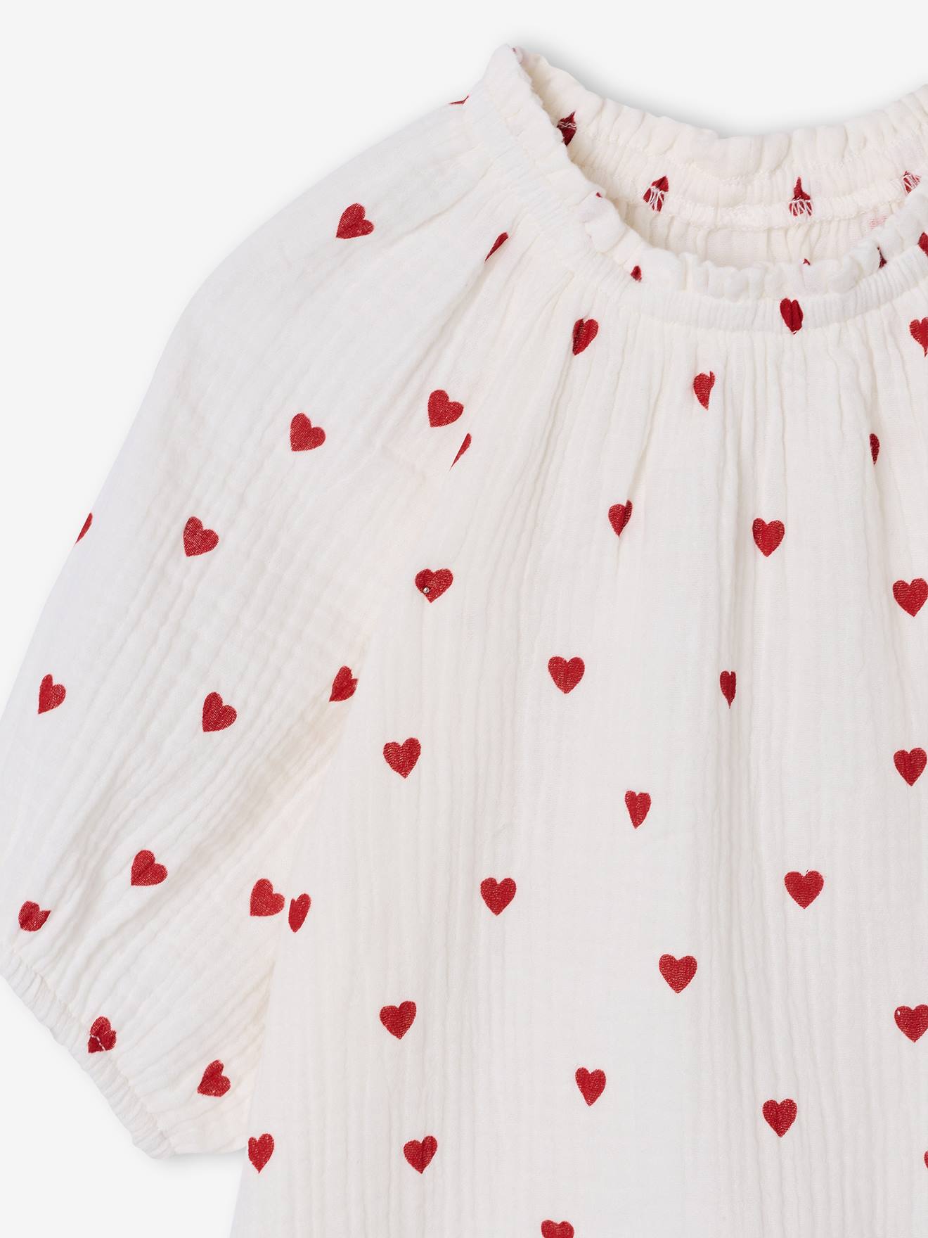 Thumbnail - Musselinbluse Mädchen mit Ballonärmeln