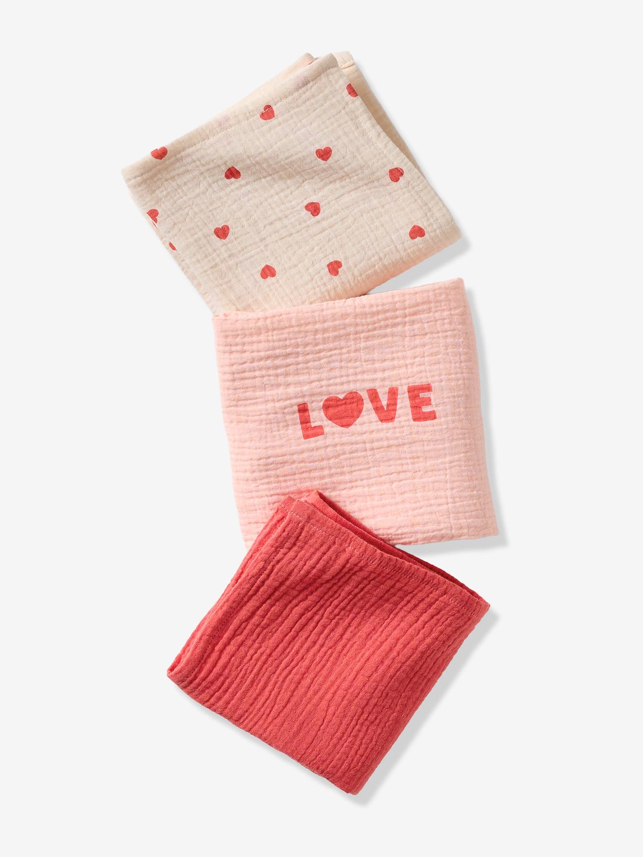 Thumbnail - Wickeltücher Baby 3er-Set MEIN HERZ