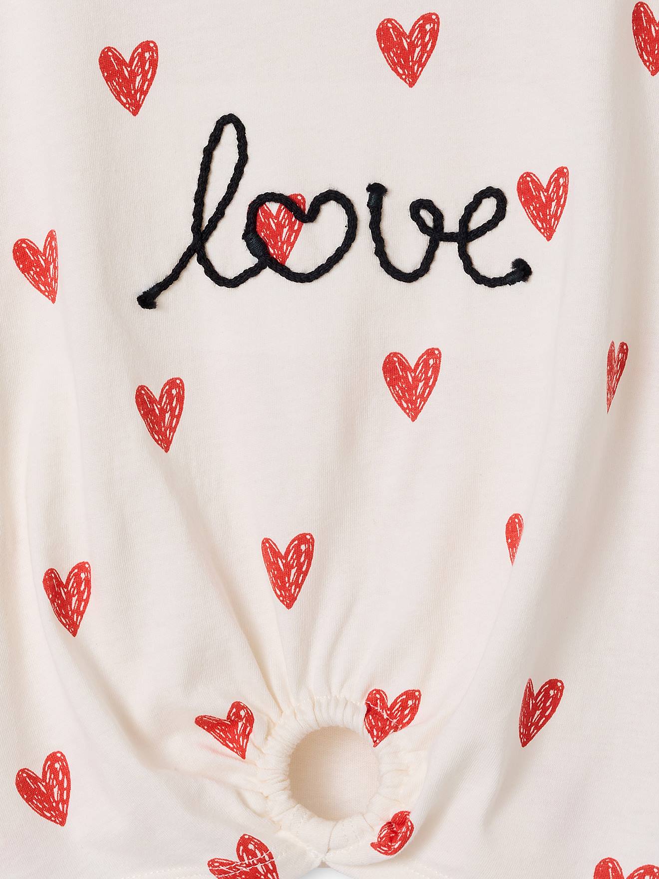 Thumbnail - T?Shirt Mädchen mit Zierknoten am Saum