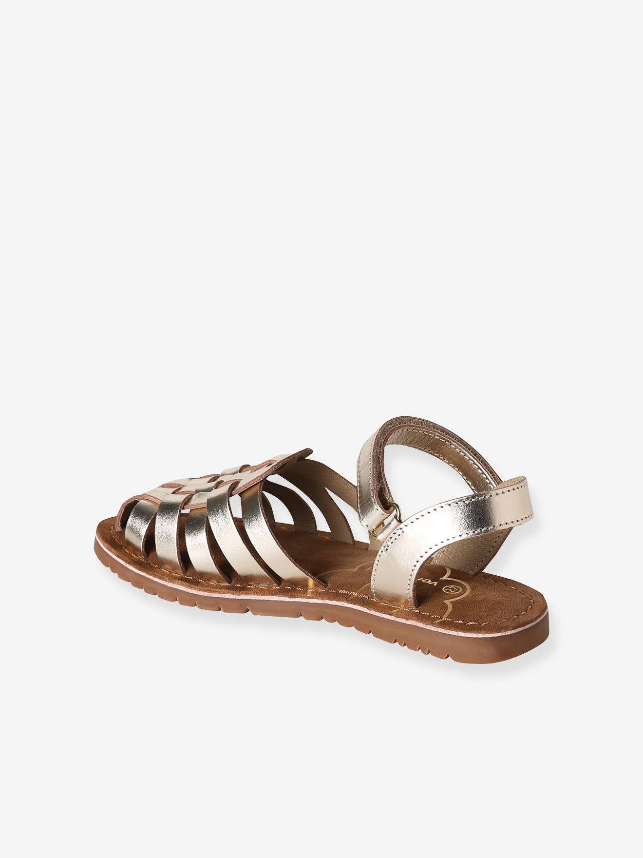 Thumbnail - Kinder Ledersandalen mit Klettriemen