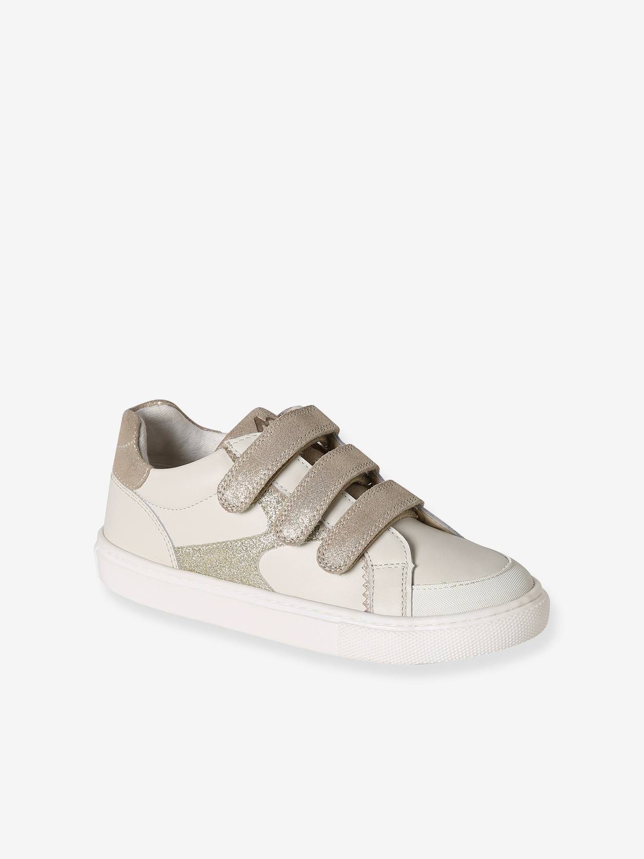 Kinder Leder-Sneakers mit Klett