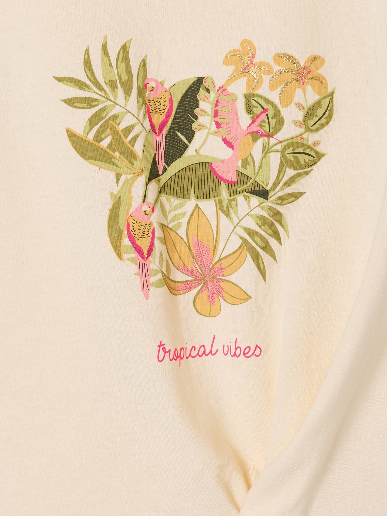 Thumbnail - Top mit Print & Zierknoten am Saum Mädchen