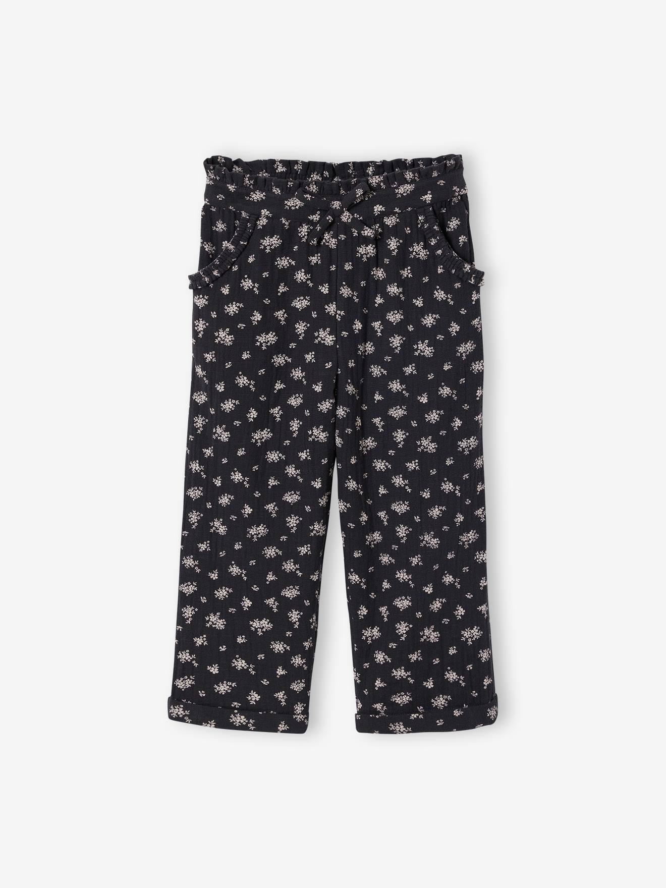 3/4-Hose mit Blumenprint