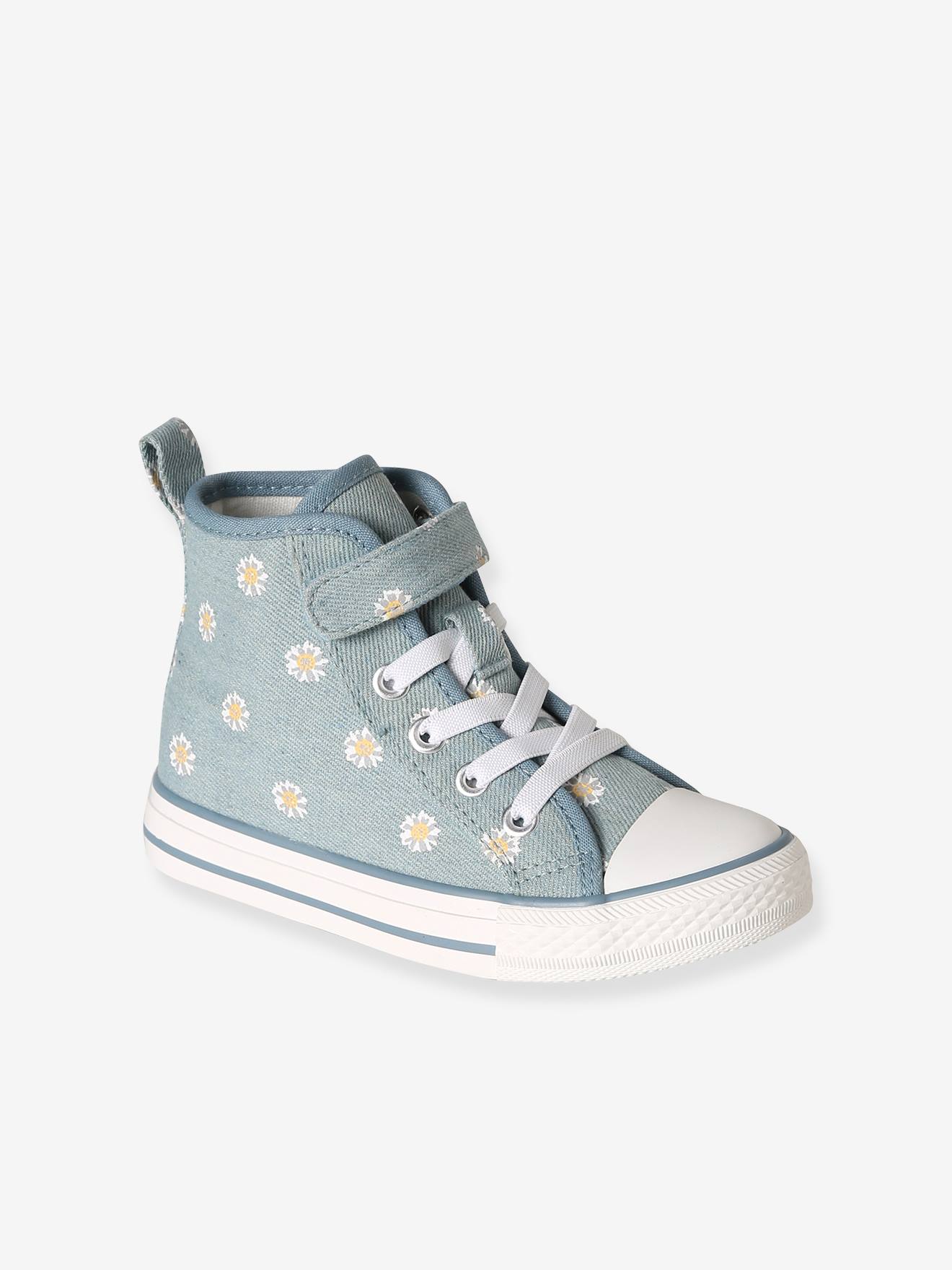 Hohe Stoffsneakers mit Anziehtrick Kinder