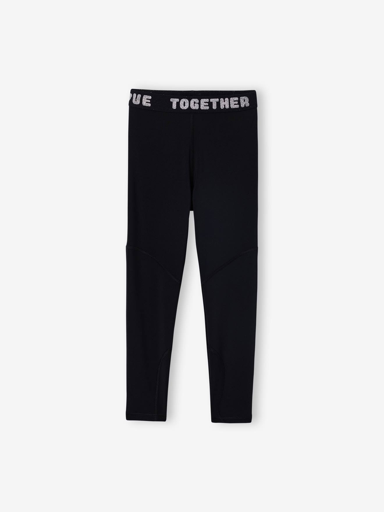 Leggings Mädchen Schriftzug LOVE TOGETHER am Gummibund