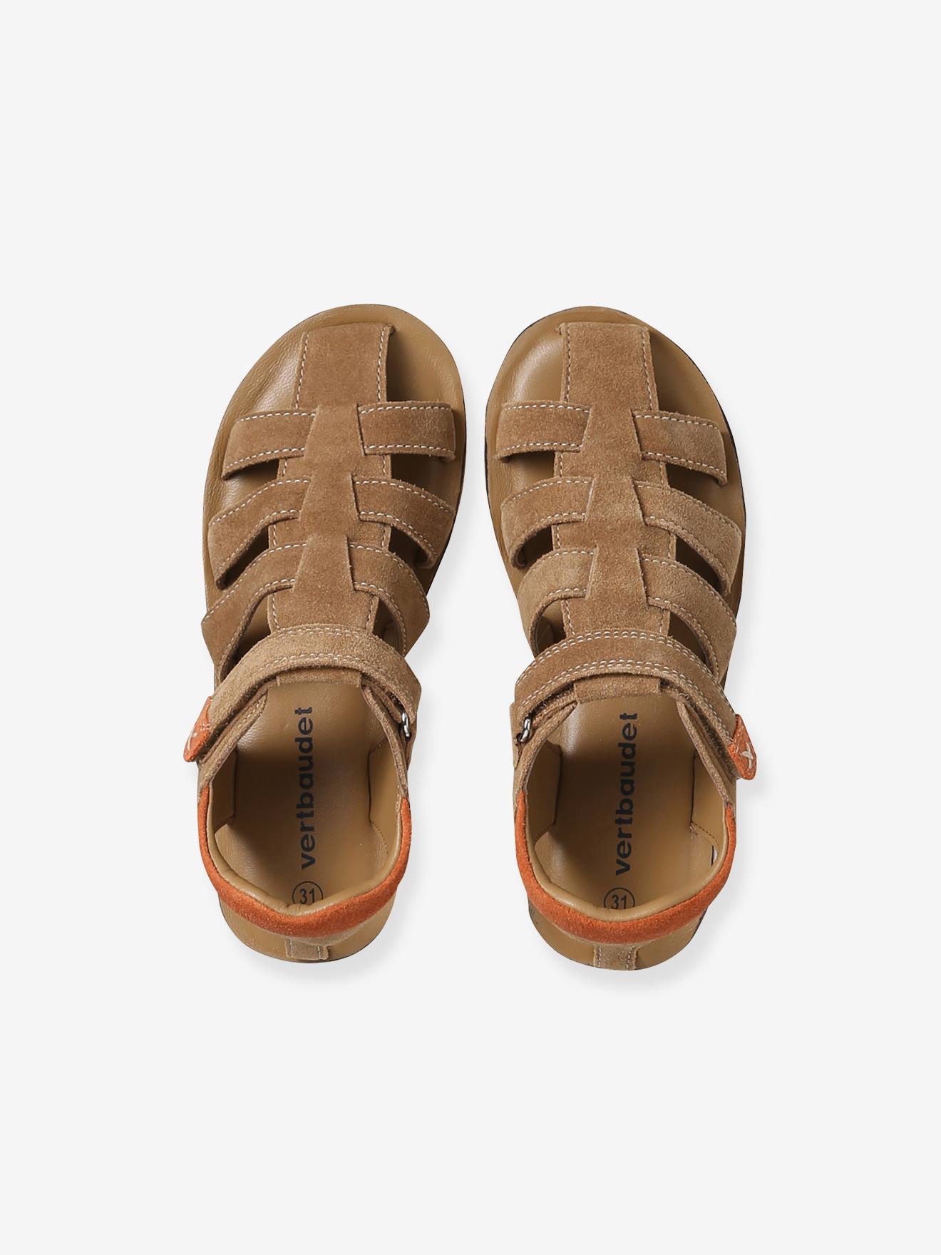 Thumbnail - Klettsandalen aus Leder Kinder camel