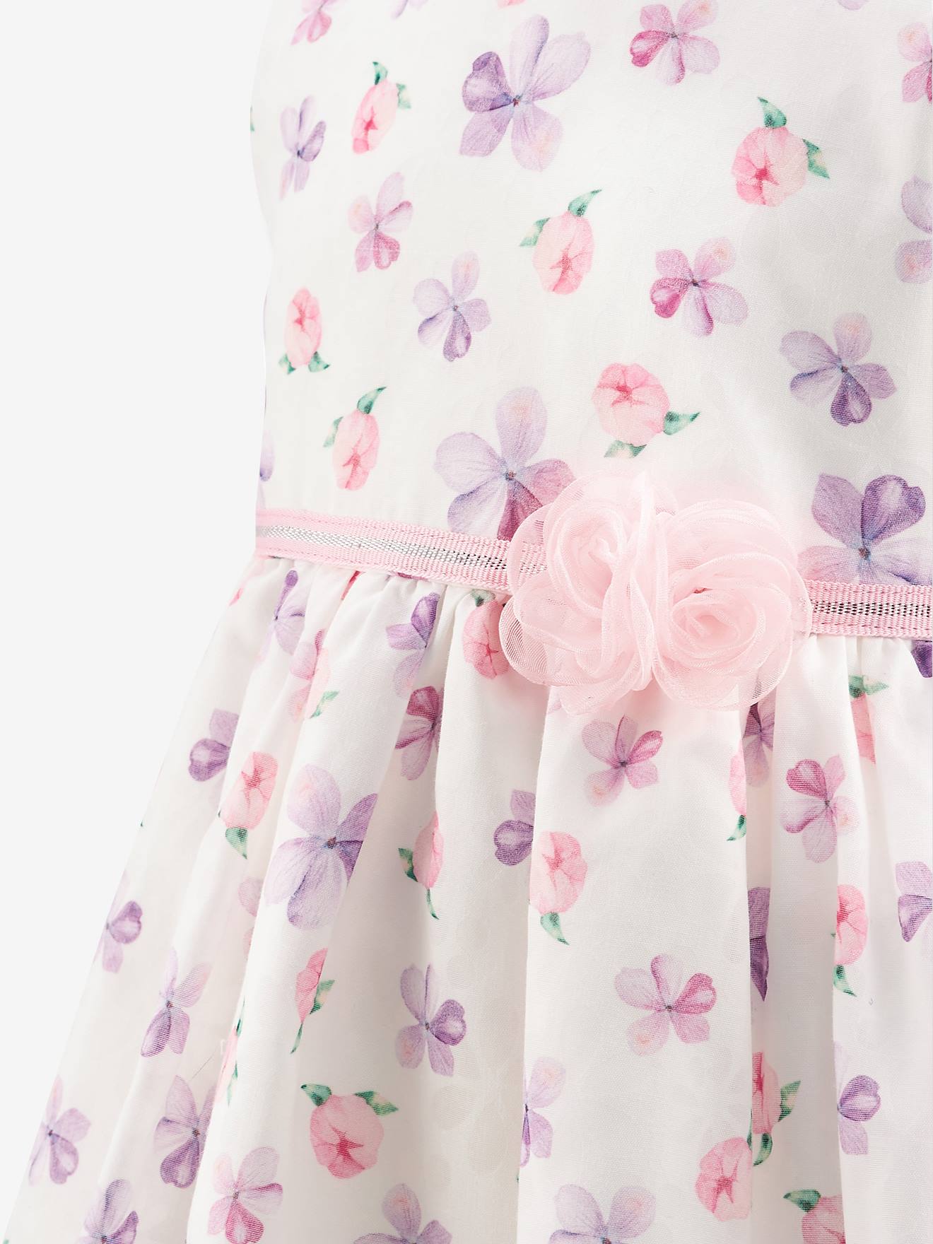 Thumbnail - Schimmerndes Blumenkleid Mädchen Happy Girls pudrig