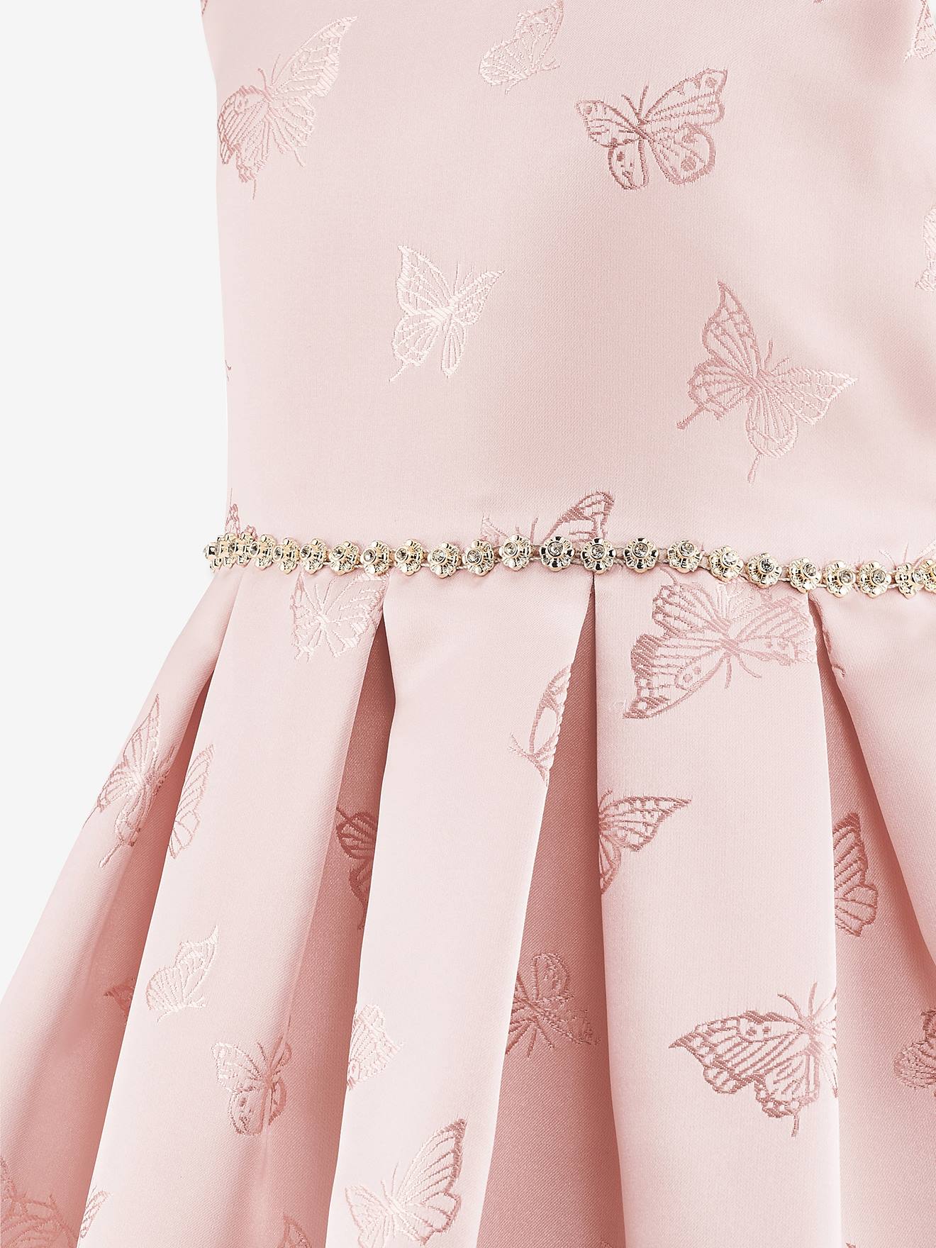 Thumbnail - Satinkleid mit Schmetterlingen Mädchen Happy Girls pudrig
