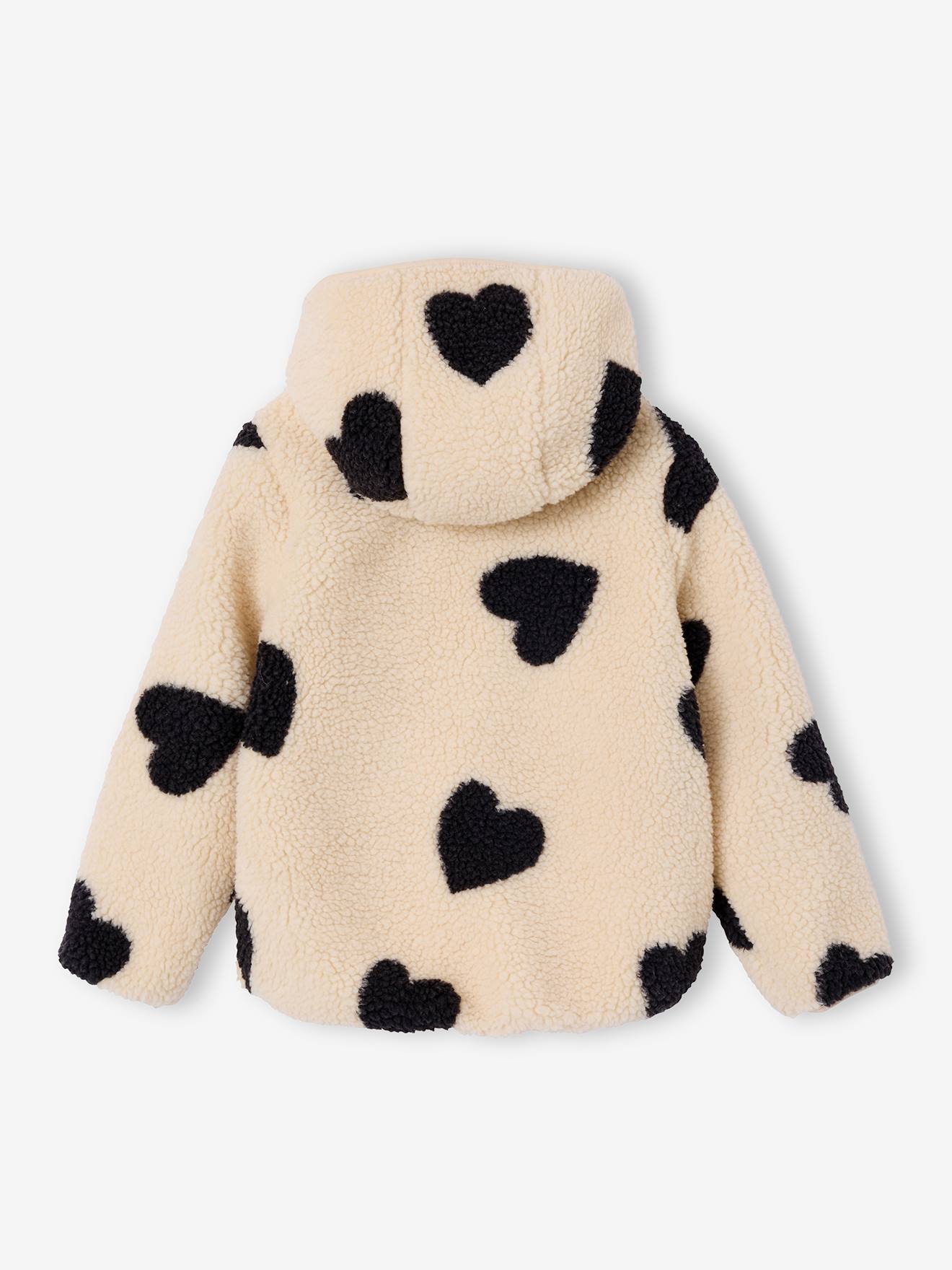 Thumbnail - Mädchen Teddyfleece-Jacke mit Kapuze