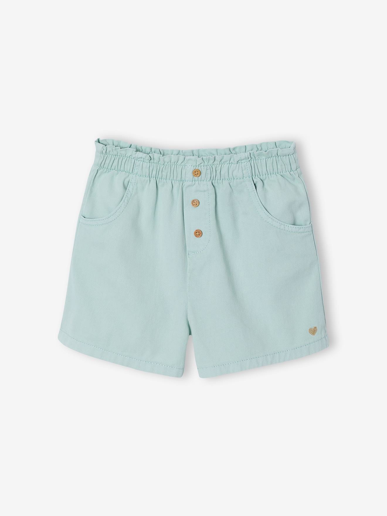 Vertbaudet Mädchen Shorts Mit Dehnbund Aqua 146/152