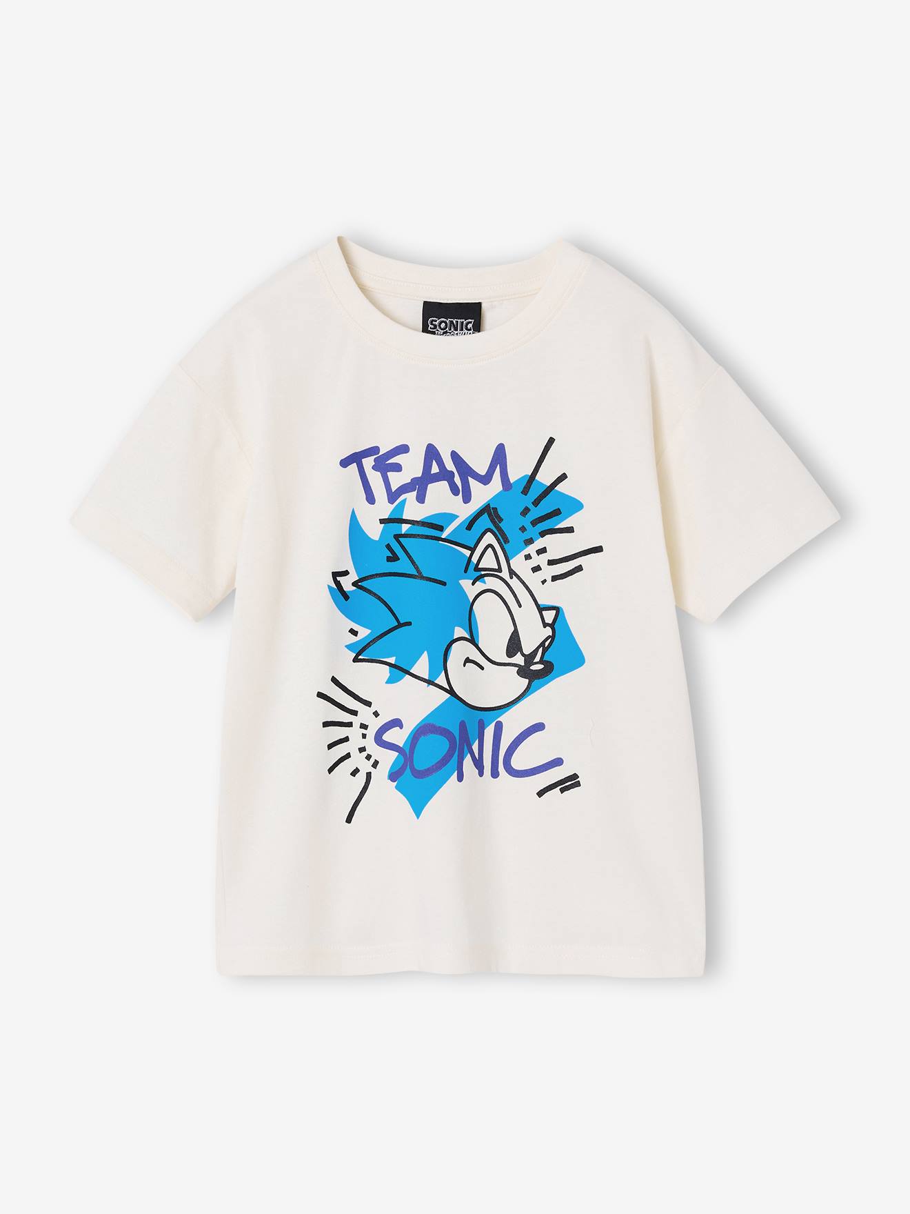 Kinder T-Shirt TEAM SONIC wollweiß Gr. 158/164