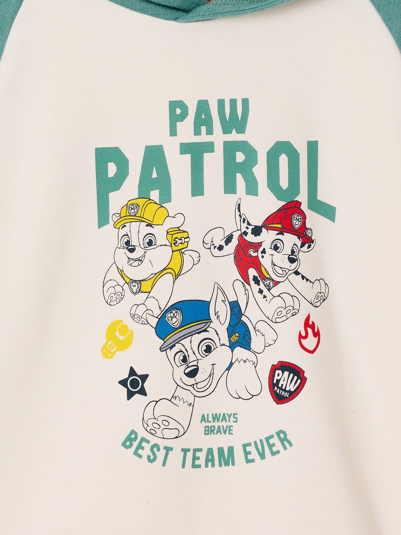 Thumbnail - Kapuzensweatshirt Jungen PAW PATROL salbei