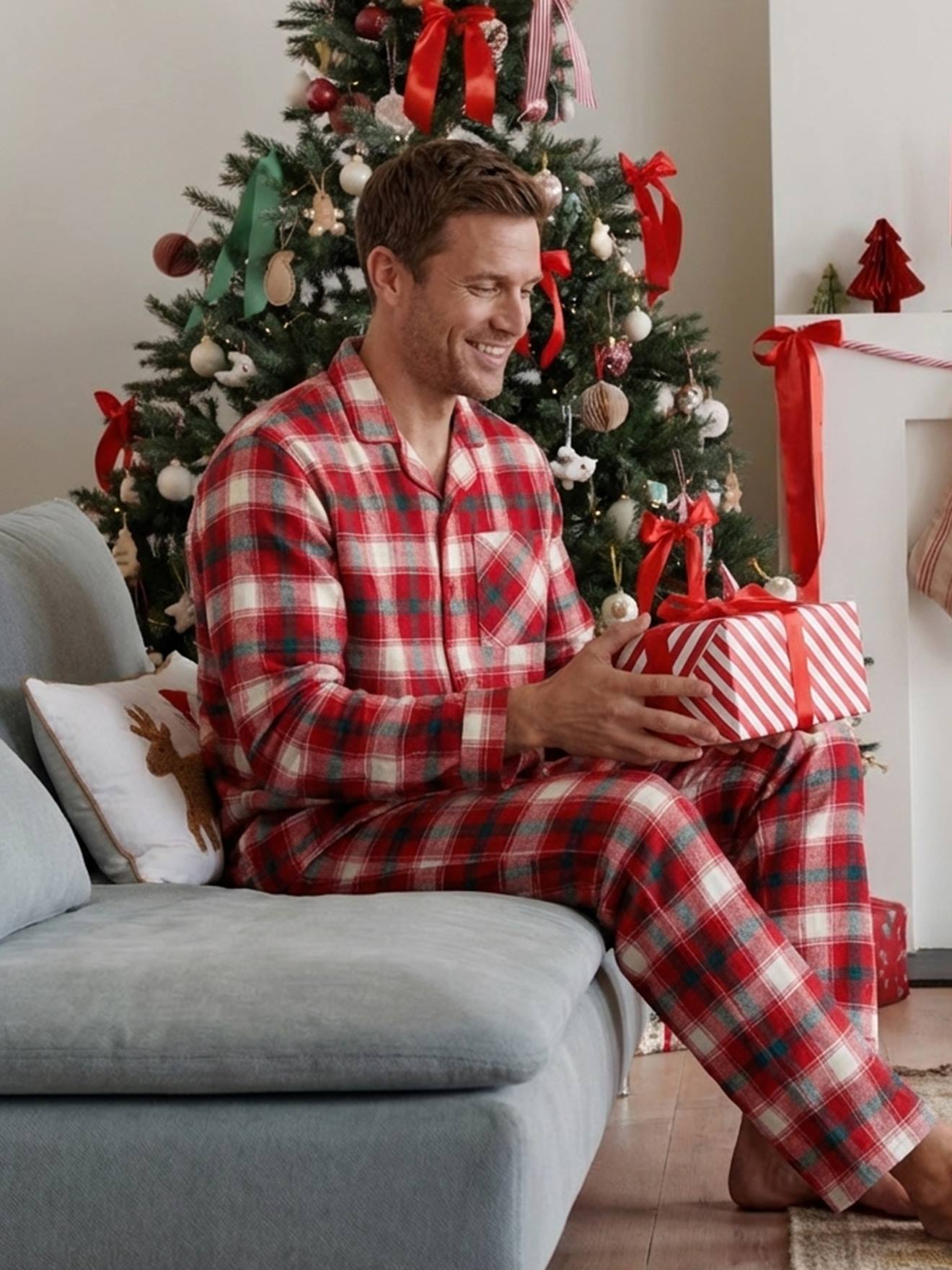 Herren Schlafanzug aus Flanell