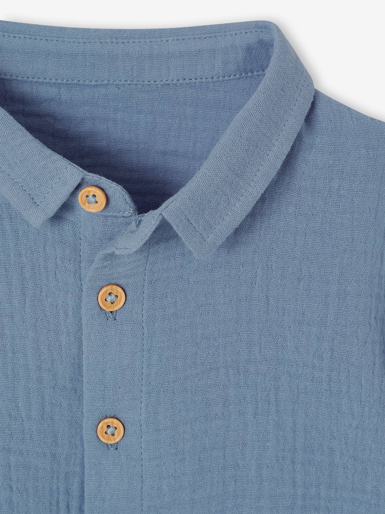 Thumbnail - Musselin-Hemd Jungen Baby