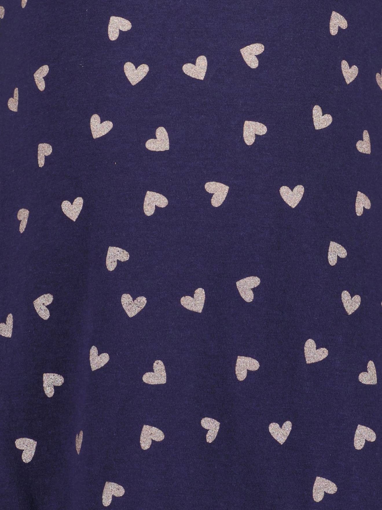 Thumbnail - T-Shirt-Kleid mit Herzen Mädchen BLUE SEVEN Bio-Baumwolle