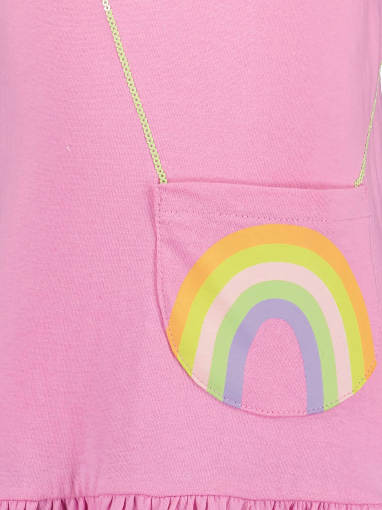 Thumbnail - Kleid mit Regenbogen-Tasche Mädchen BLUE SEVEN