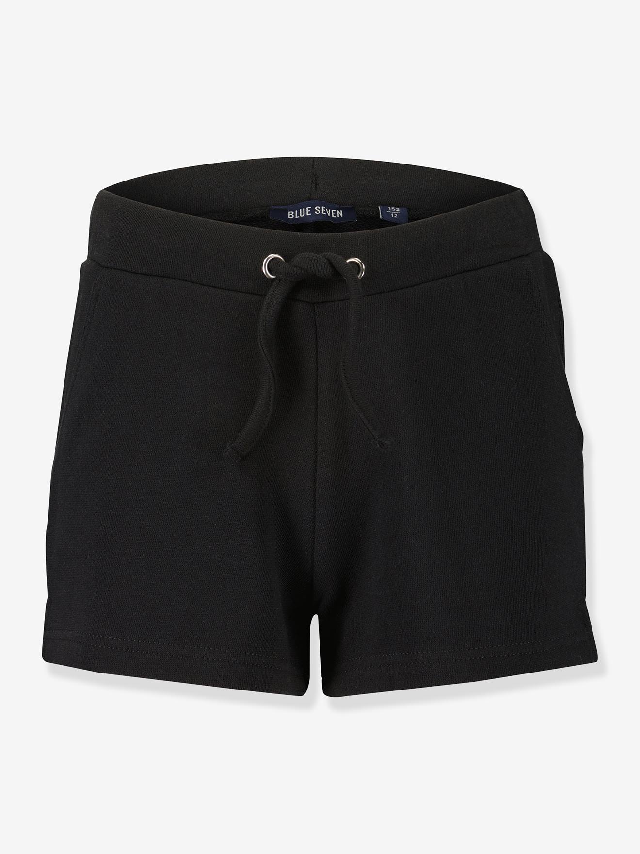 Sweat-Shorts Mädchen BLUE SEVEN mit Tunnelzug schwarz Gr. 146/152