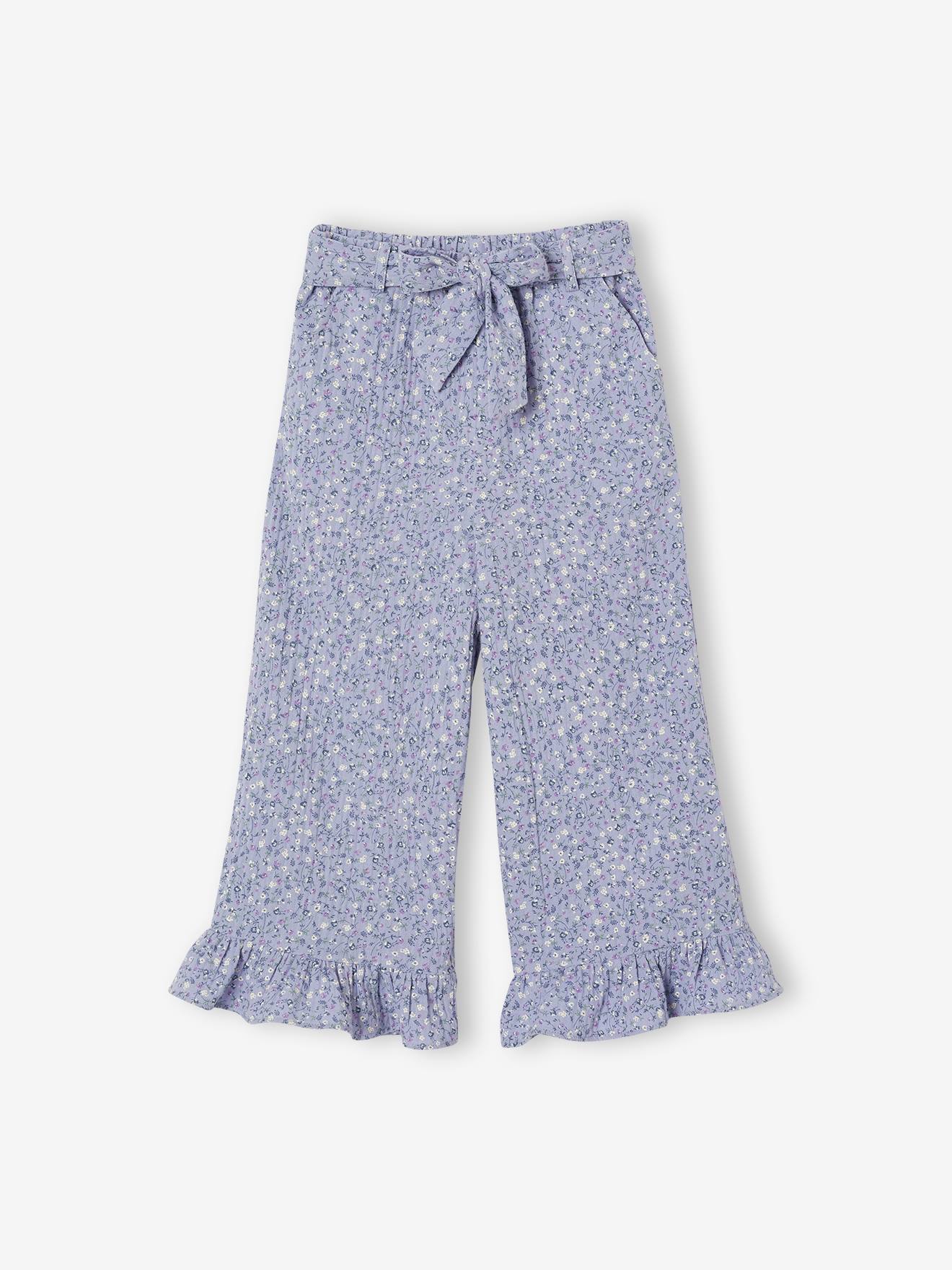 3/4-Hose aus Musselin Mädchen
