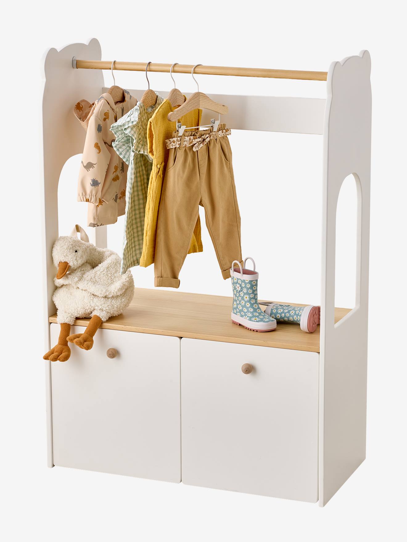 Thumbnail - 2-in-1 Kleiderständer & Kinderschreibtisch BÄR