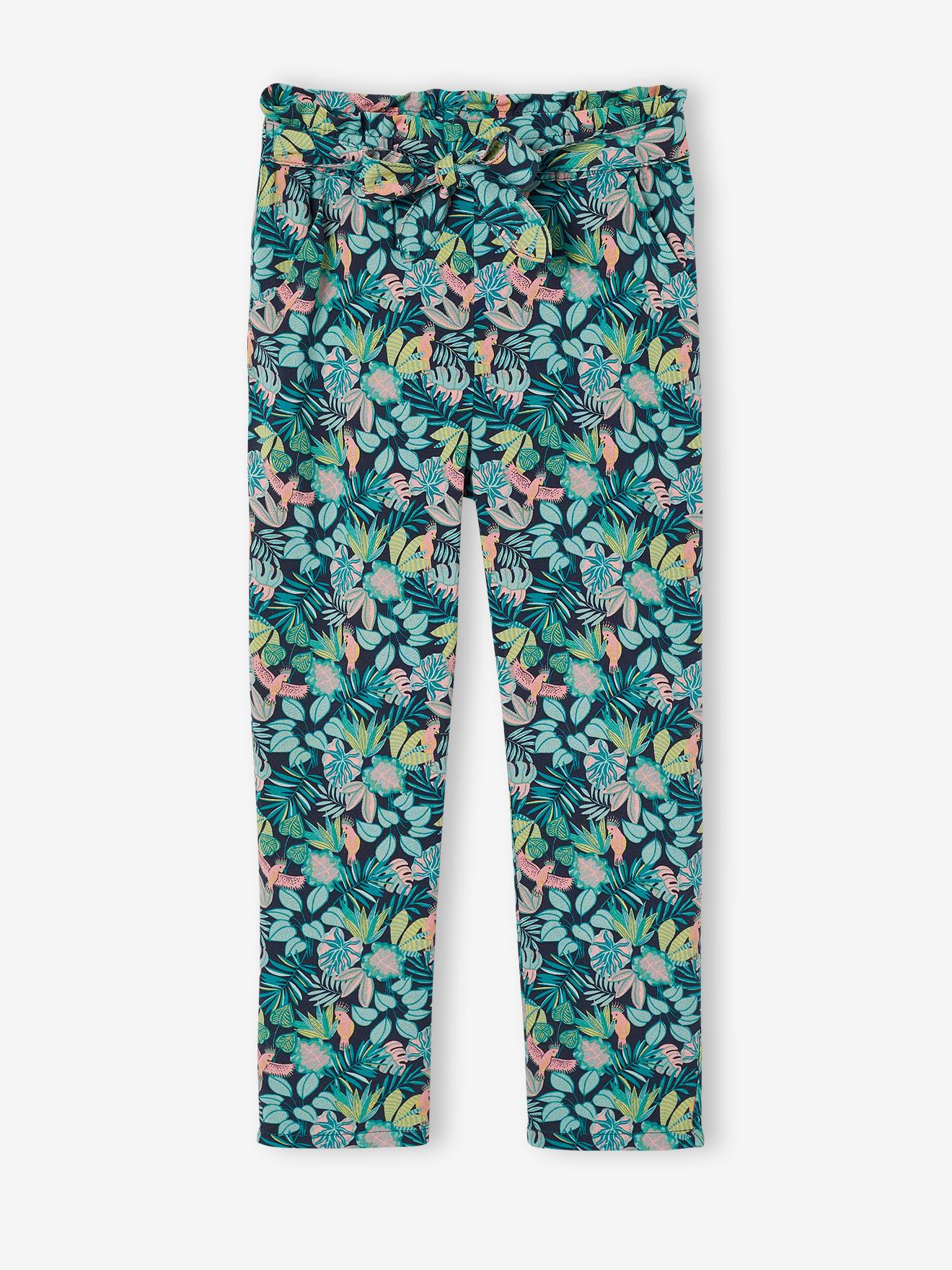 Mädchen 3/4-Hose aus fließendem Stoff