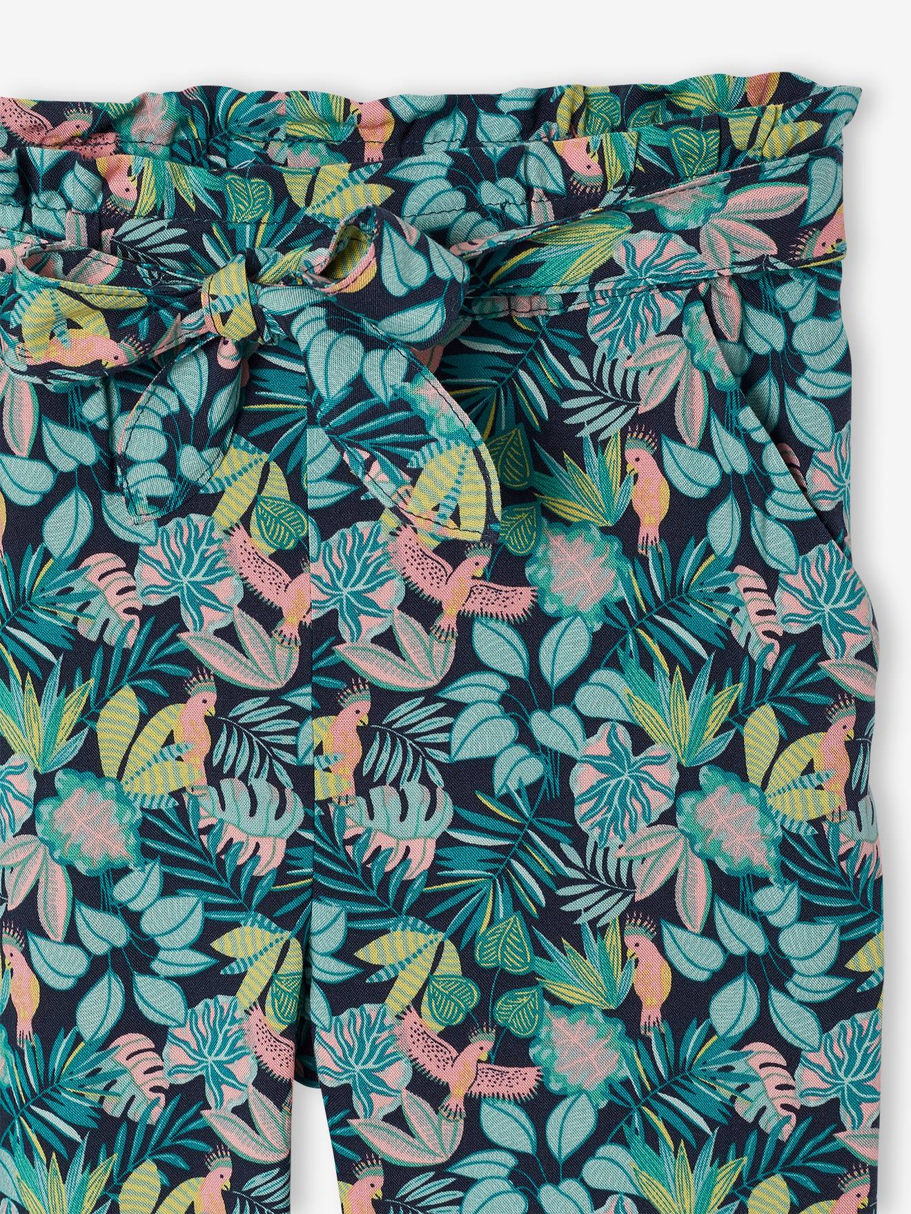 Thumbnail - Mädchen 3/4-Hose aus fließendem Stoff