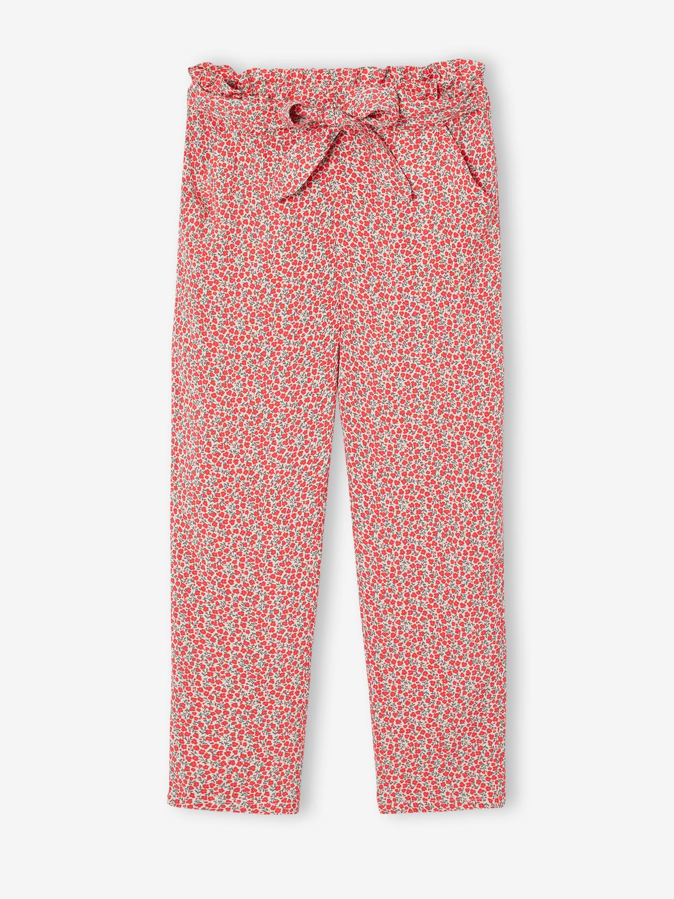 Mädchen 3/4-Hose aus fließendem Stoff