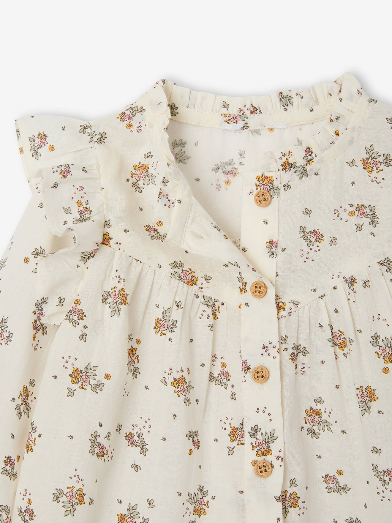 Thumbnail - Baby Bluse mit Volants vanille