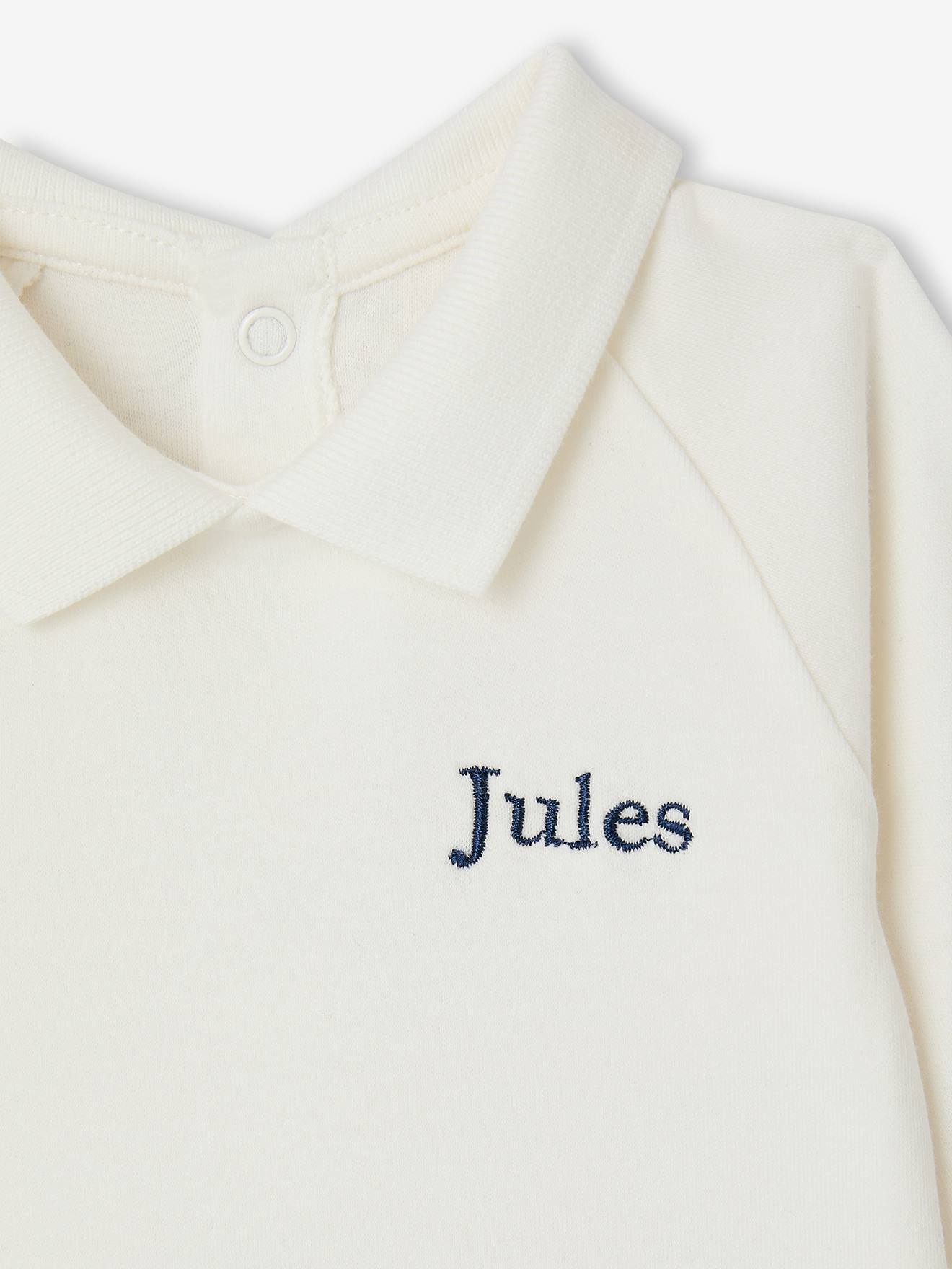 Thumbnail - Bio-Kollektion: Langarmbody Baby Jungen mit Kragen