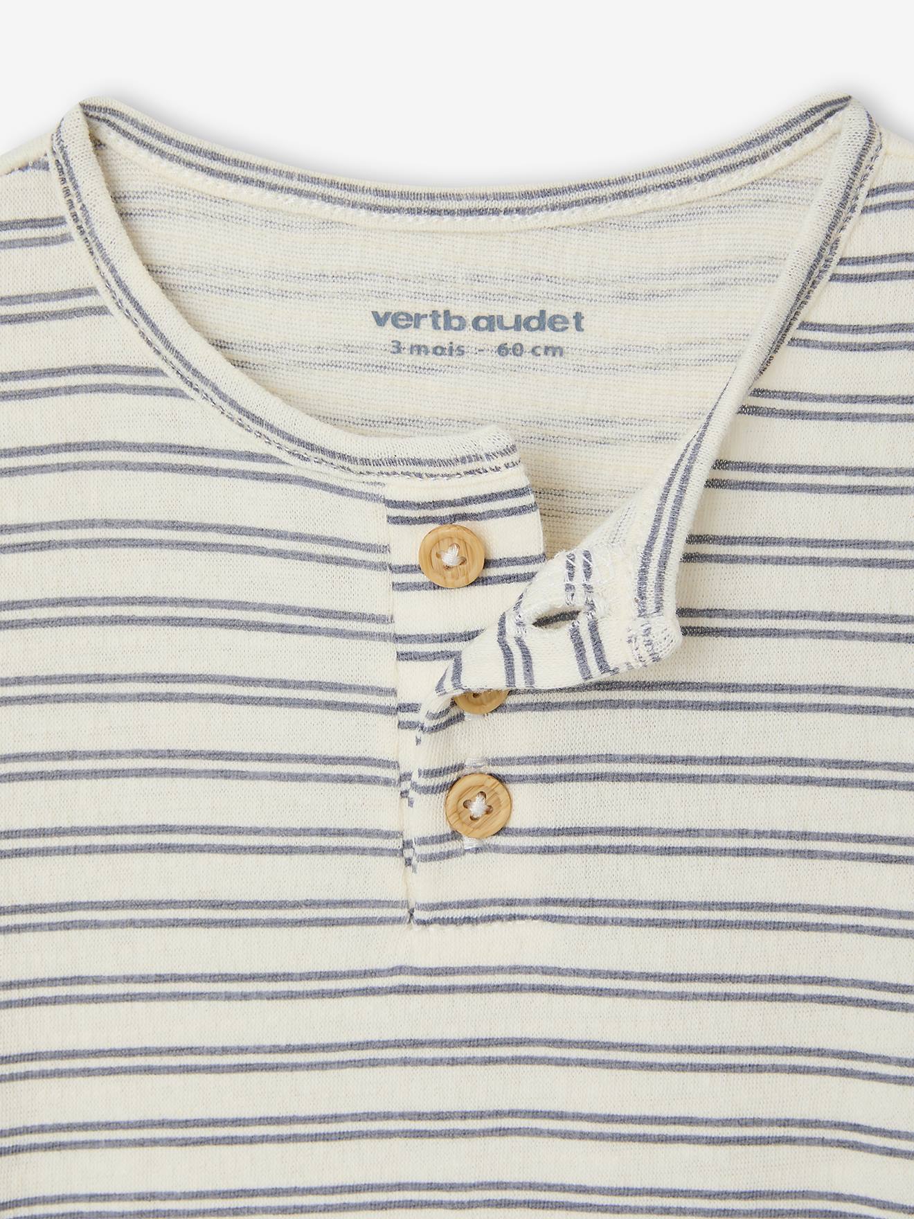 Thumbnail - Baby Body mit Henley-Ausschnitt langarm