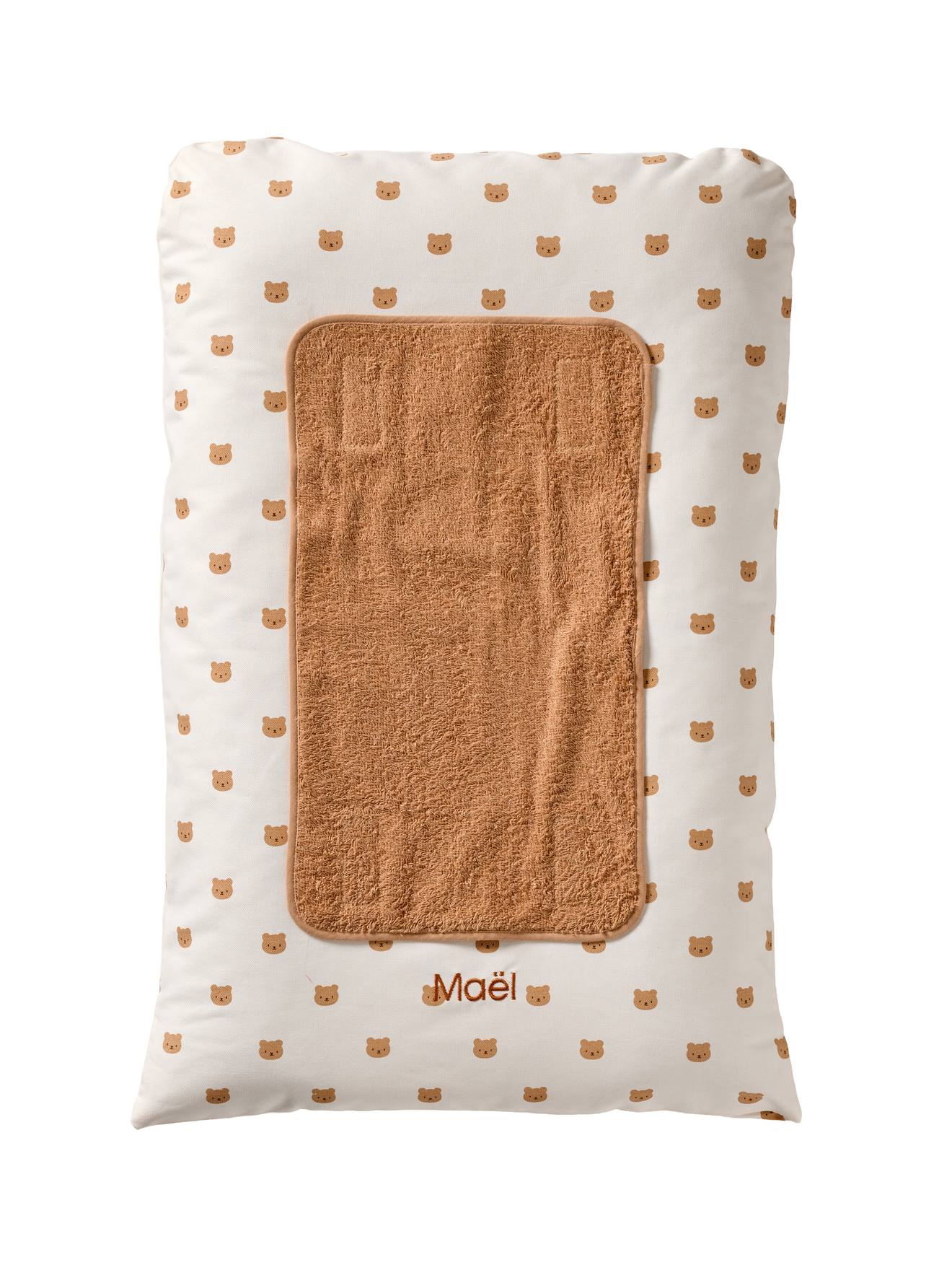 Vertbaudet Bezug Für Wickelauflage Beige Bedruckt Einheitsgröße