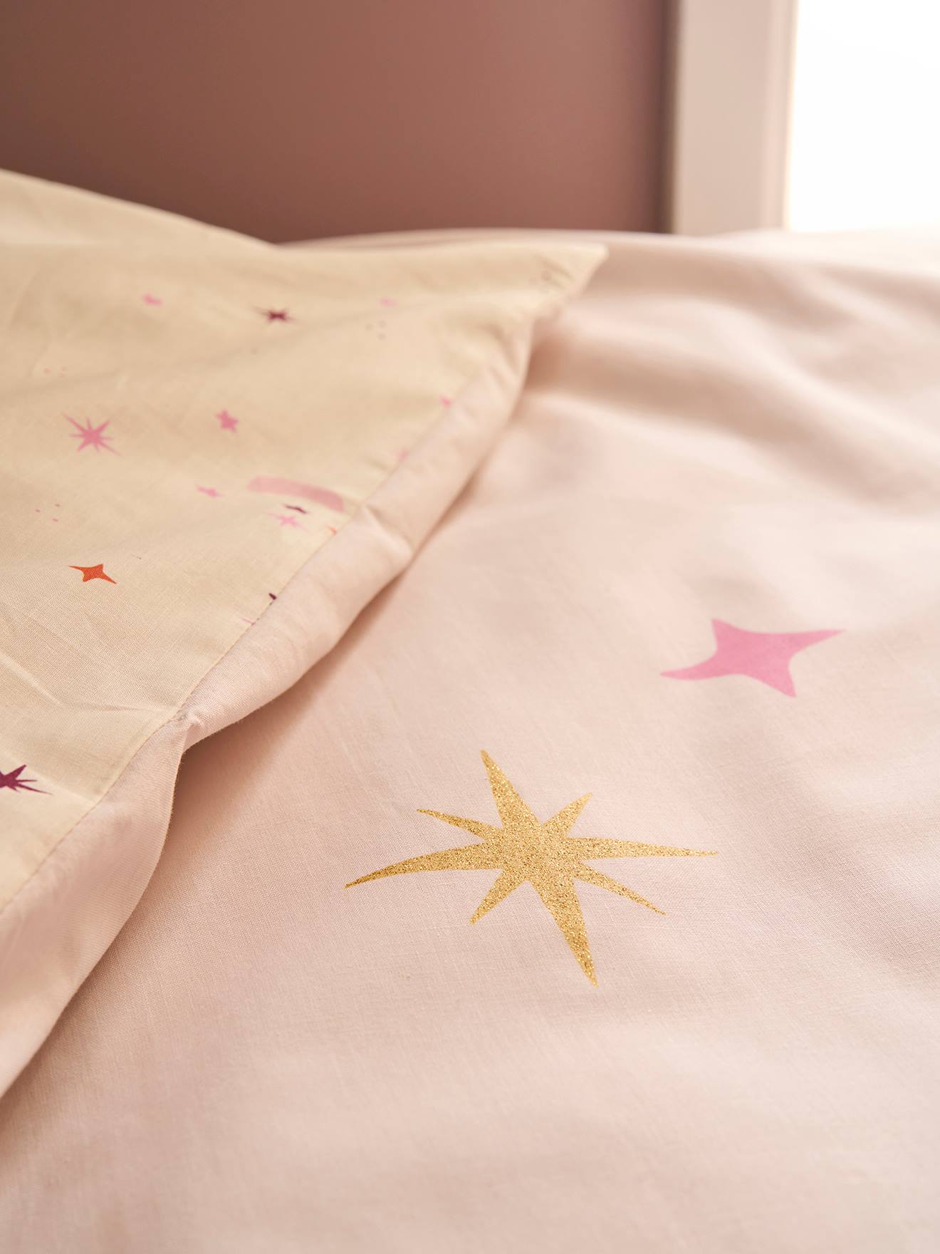 Thumbnail - Kinder Bettwäsche-Set BIRDY mit Recycling-Baumwolle pudrig