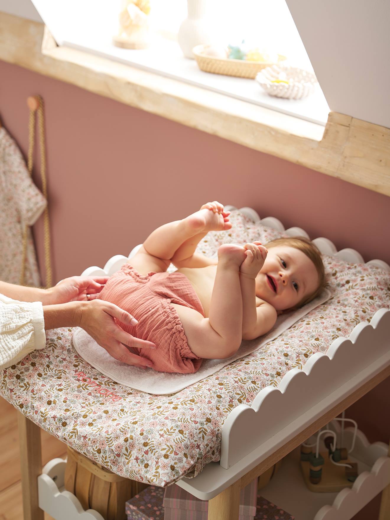 Thumbnail - Baby Wickelauflage-Set FLORA mit 2 Wickelunterlagen