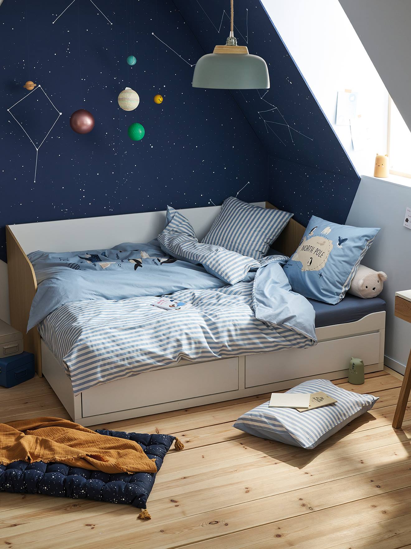 Thumbnail - Ausziehbares Kinderbett YEL mit Schubladen