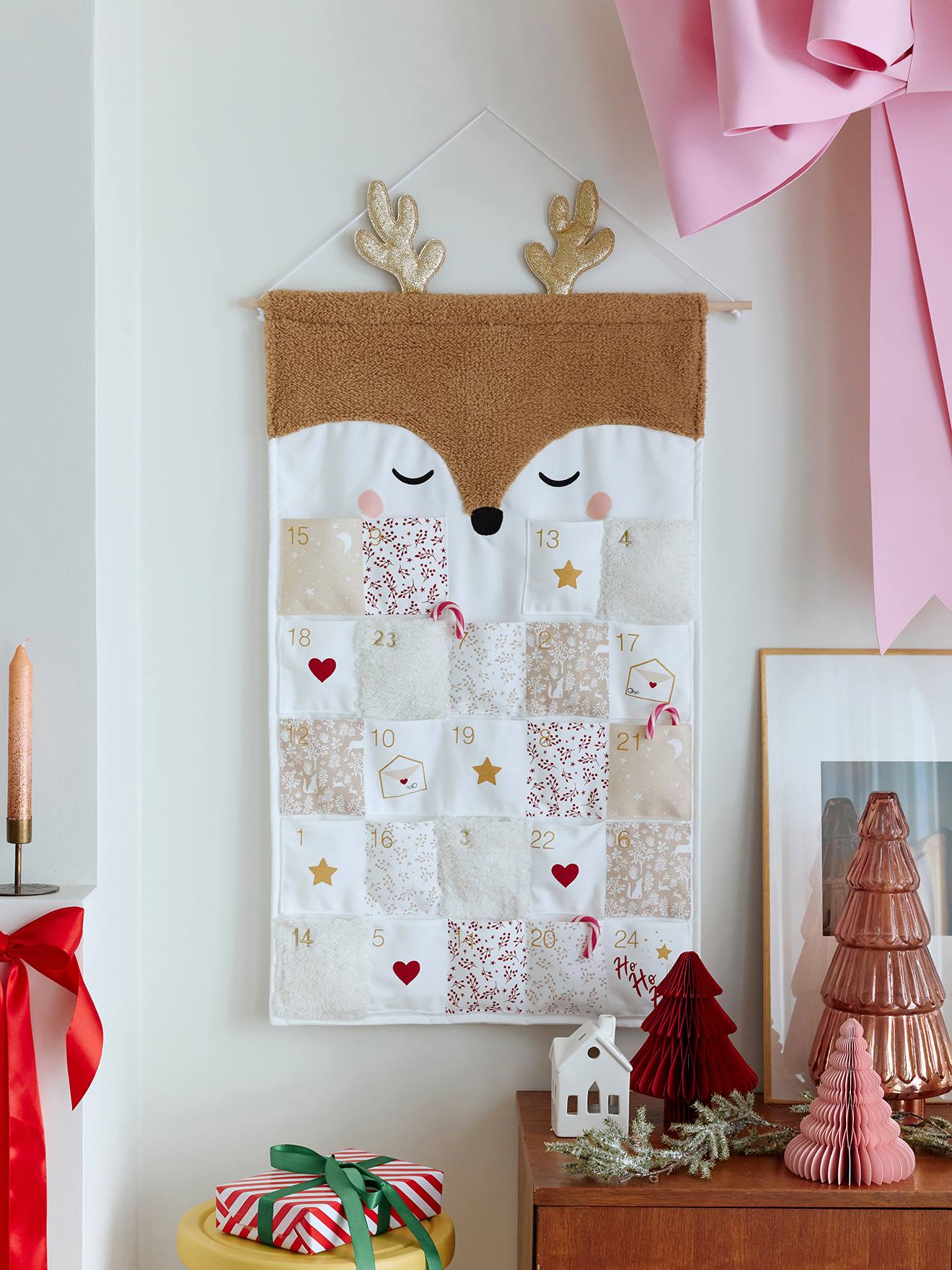 Adventskalender RENTIER mit enem Geweih