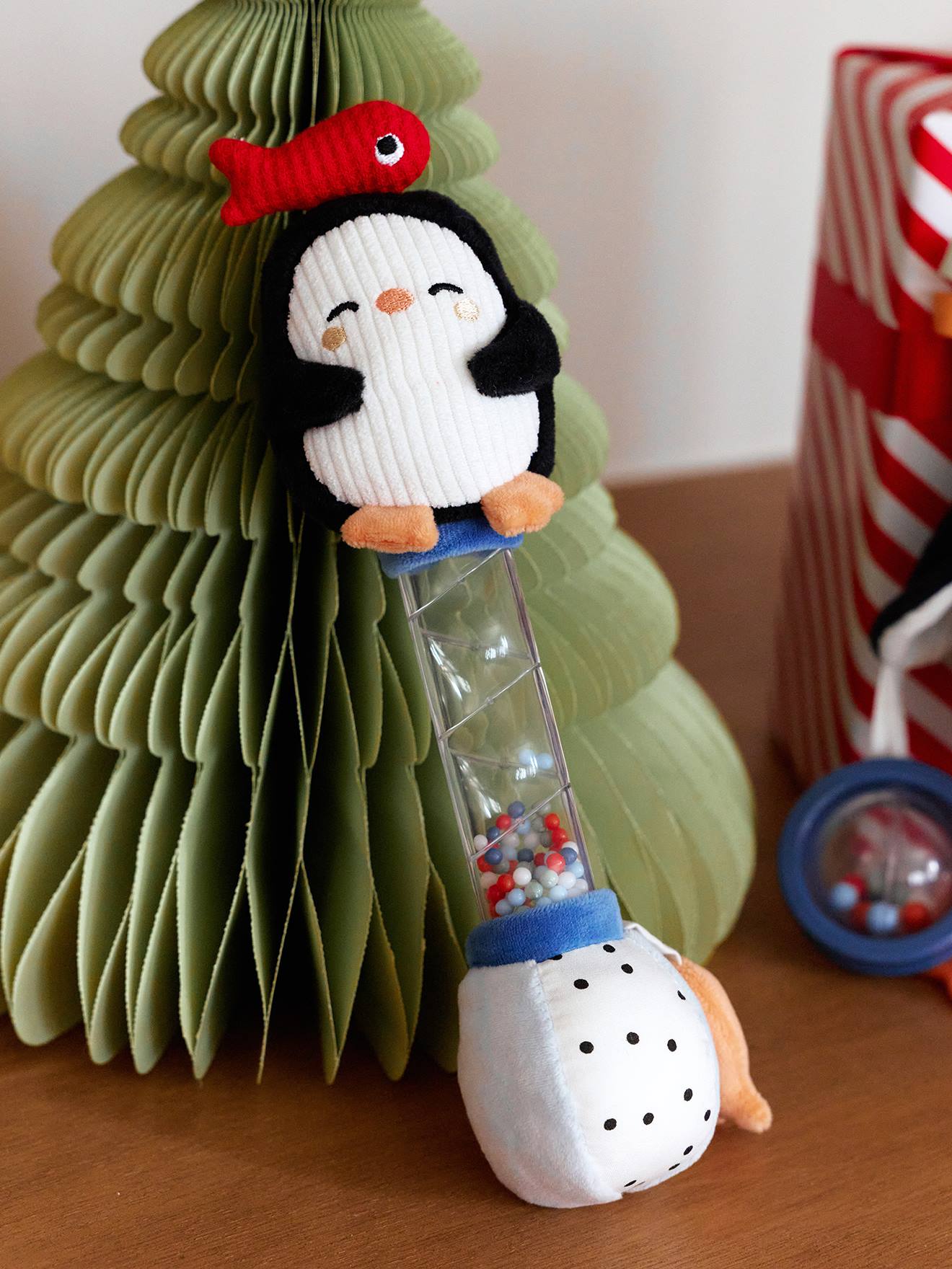 Vertbaudet Regenmacher Pinguin Für Baby Weiß Einheitsgröße