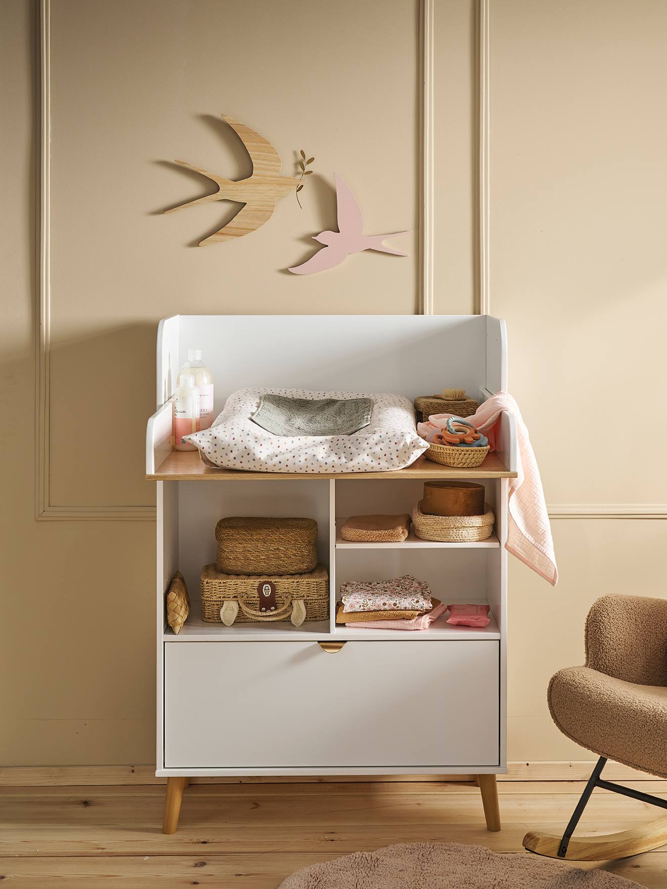 2-in-1 Wickeltisch
