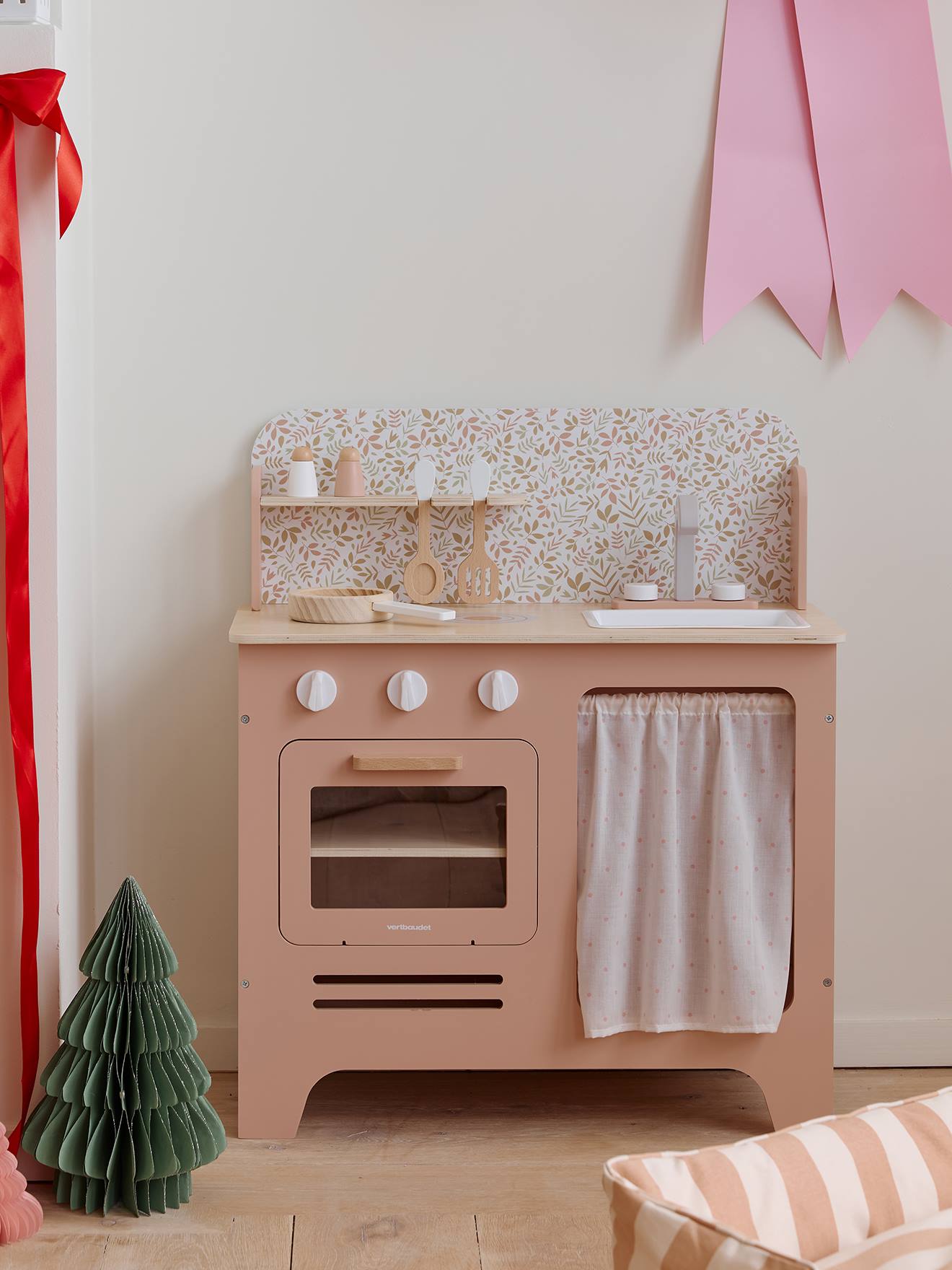 Vertbaudet Kinder Spielküche Mit Zubehör Rosa Einheitsgröße