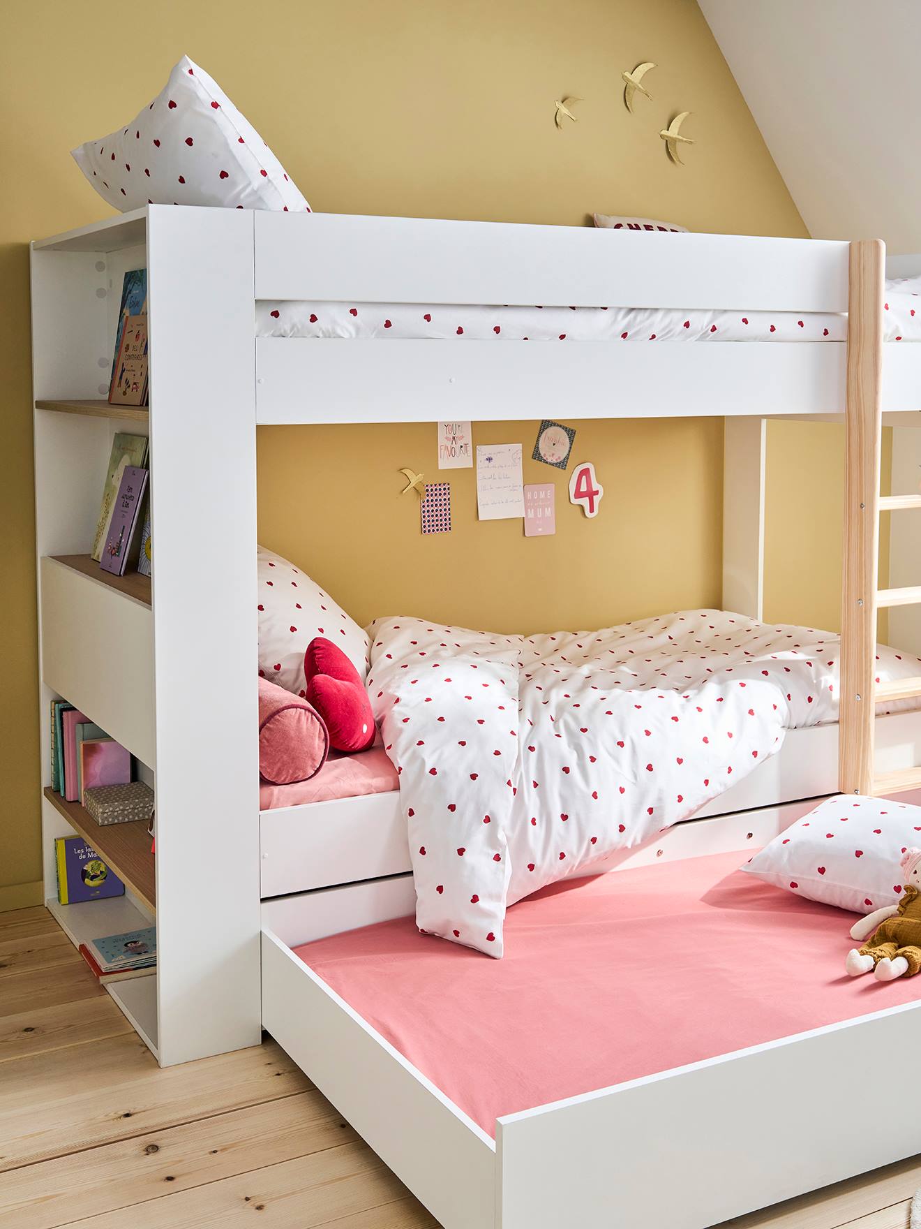 Thumbnail - Kinder Etagenbett IDAHO mit Stauraum und Gästebett