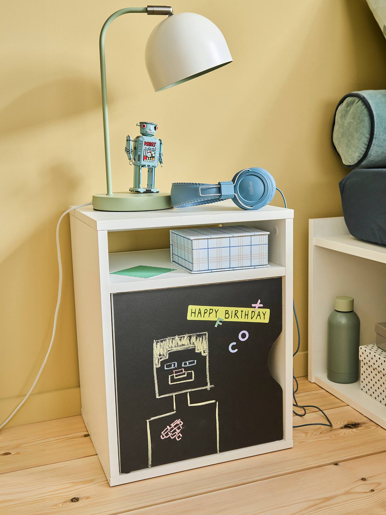 Vertbaudet Kinderzimmer Nachttisch Case Weiß Einheitsgröße