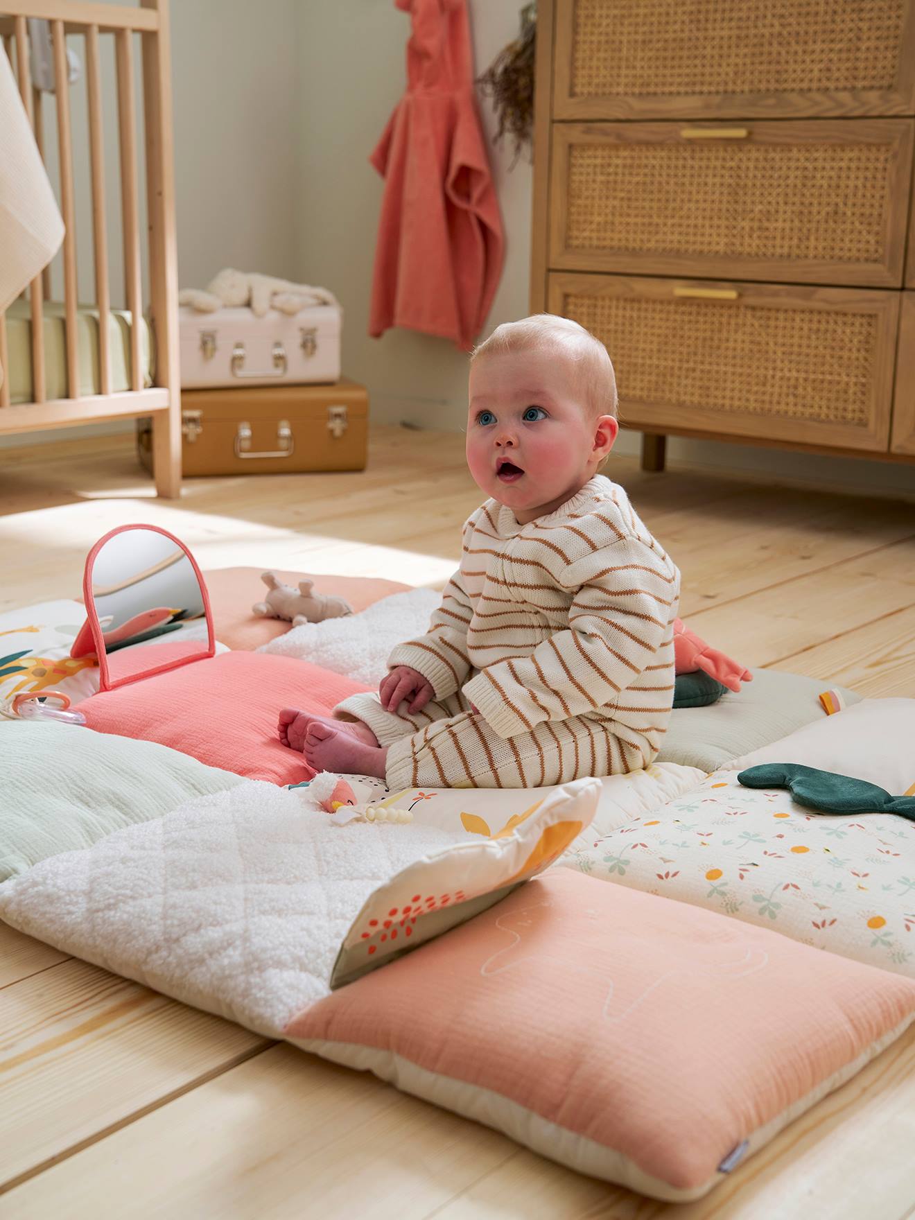 Baby Activity-Decke rosa savania von vertbaudet