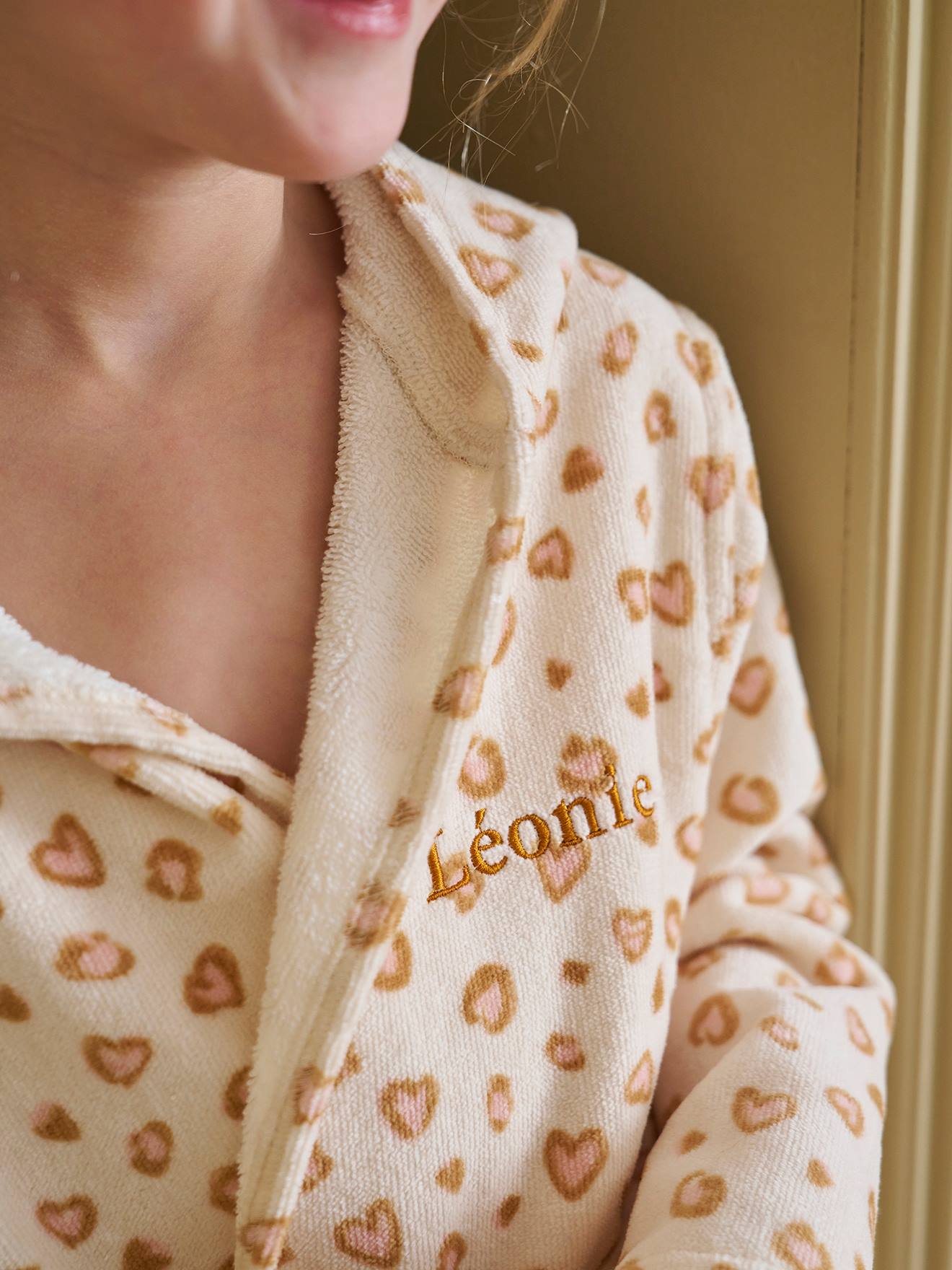 Thumbnail - Kinder Bademantel LEOPARD mit Recycling-Baumwolle