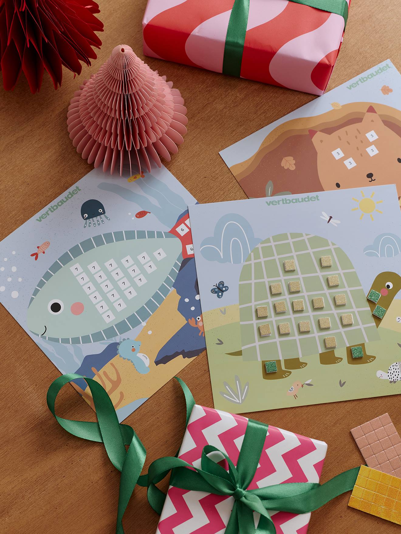 Sticker-Set mit Glitzer für Kinder