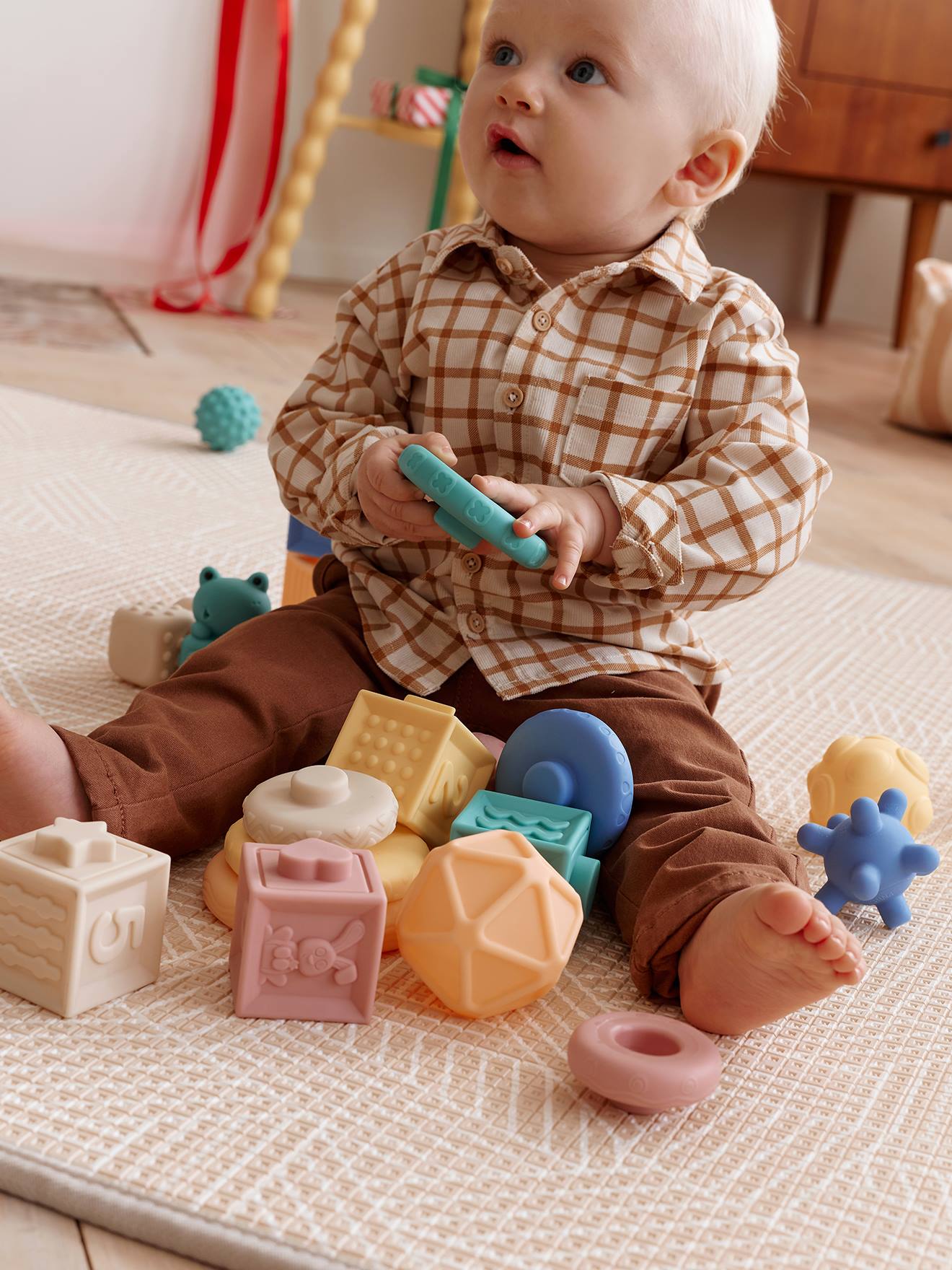 Baby Sensorik-Spielset XXL weiß von vertbaudet