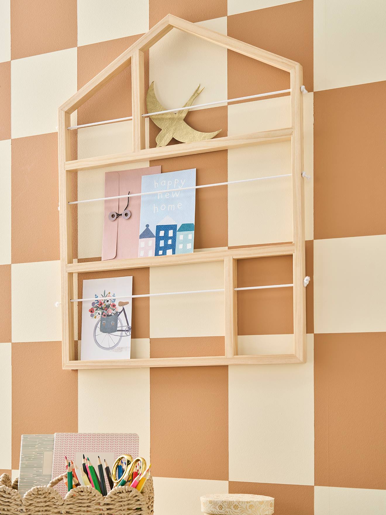 Kinderzimmer Wand-Fotohalter aus Holz