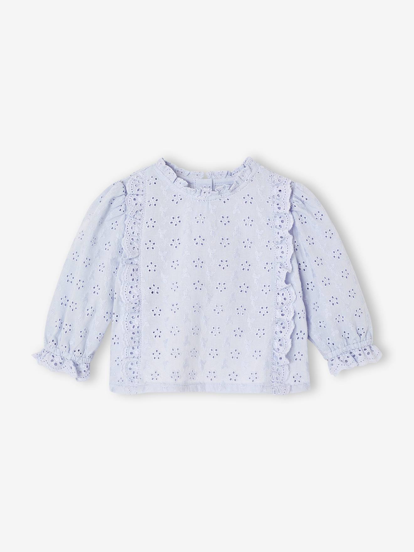 Mädchen Baby Volantbluse