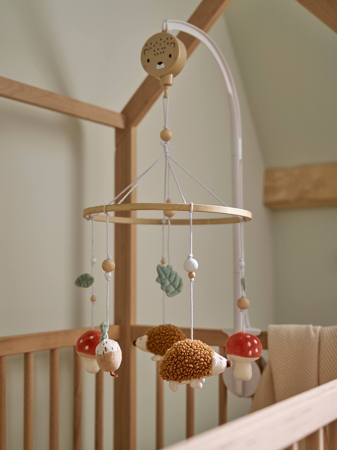 Vertbaudet Baby Musikmobile Igel Beige Einheitsgröße