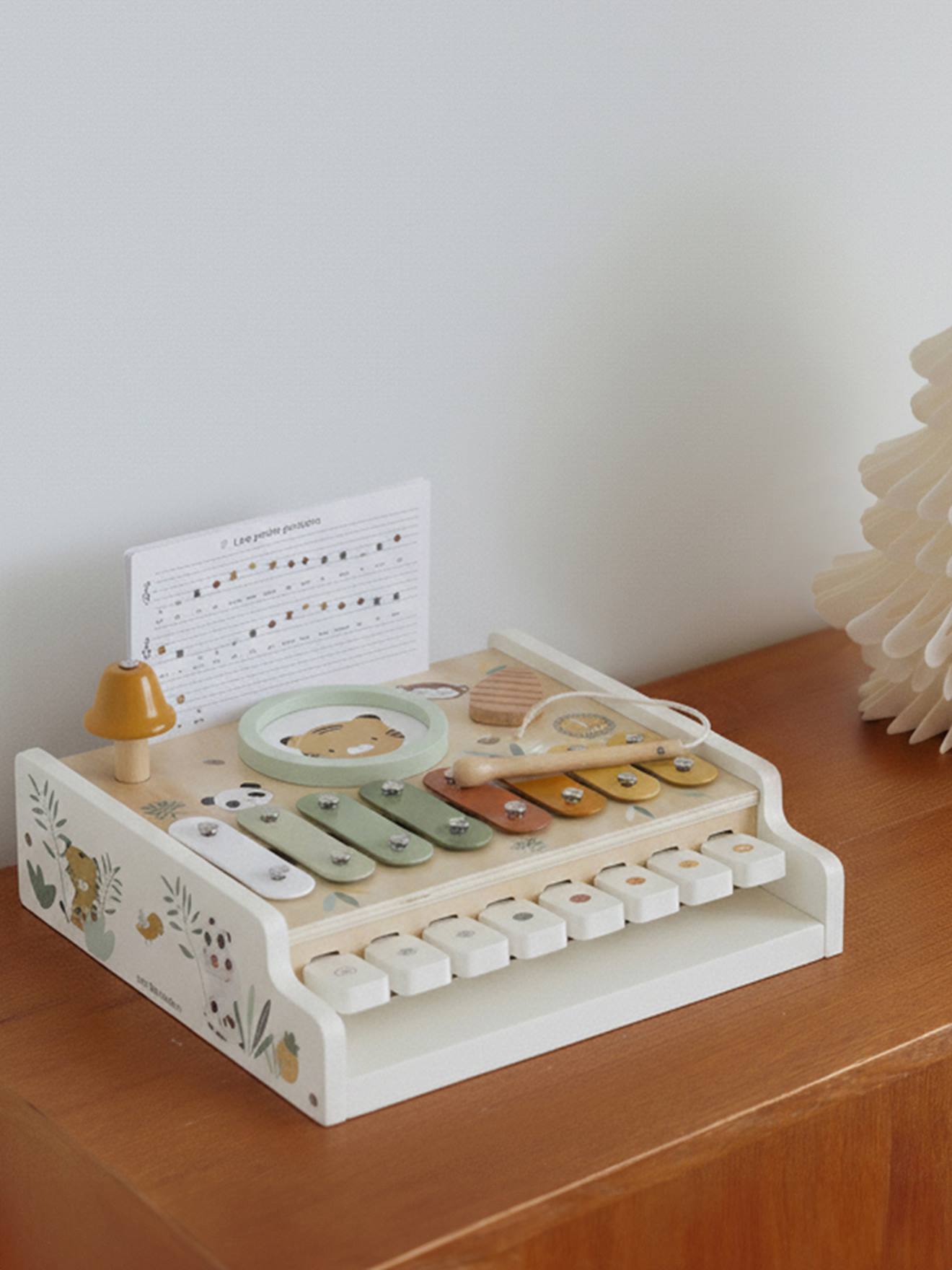 2-in-1 Baby Spieltisch: Klavier & Instrumente TANSANIA