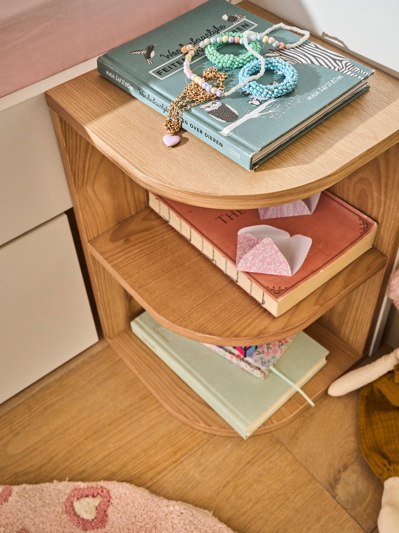 Thumbnail - Kinderbett mit Stauraum und reversibler Nachttisch JAPI