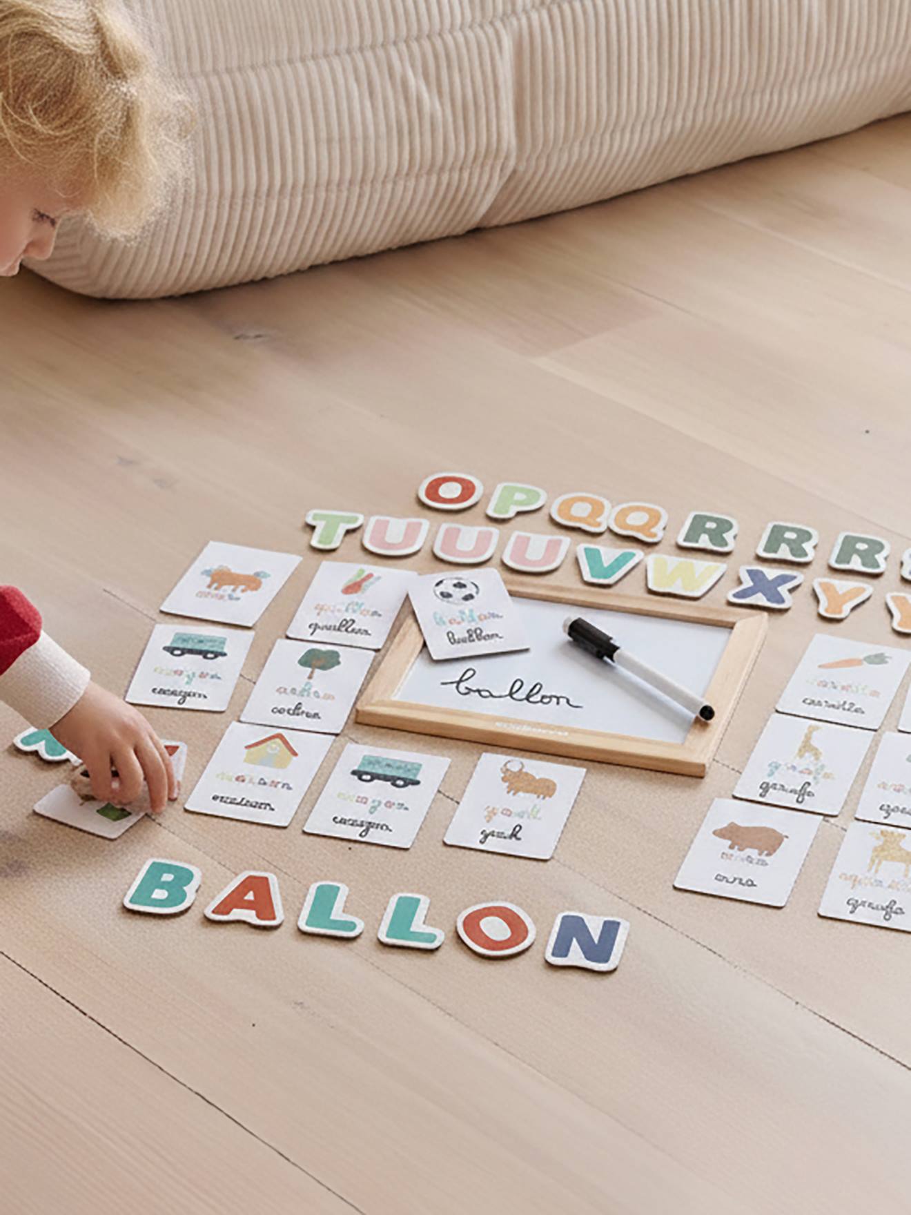 Vertbaudet Buchstaben-Lernspiel Aus Holz Fsc® Für Kinder Weiß Einheitsgröße