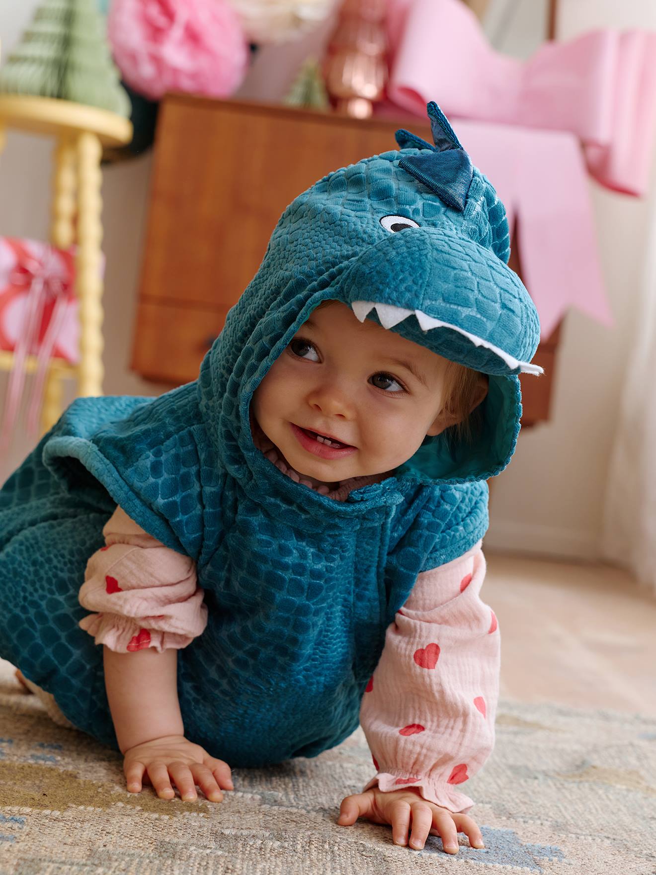 Vertbaudet Baby Dino-Kostüm Grün Einheitsgröße